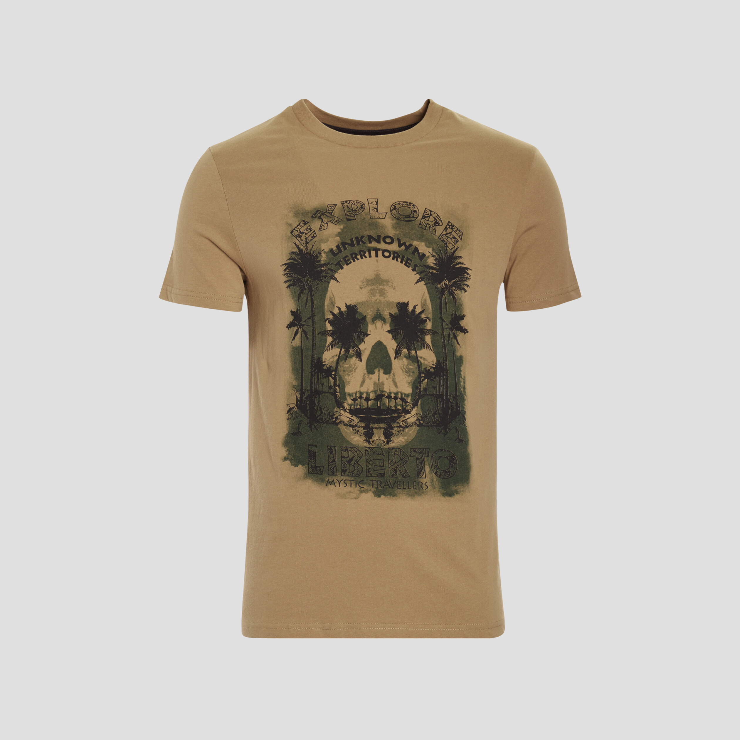 T-shirt Liberto vert kaki homme
