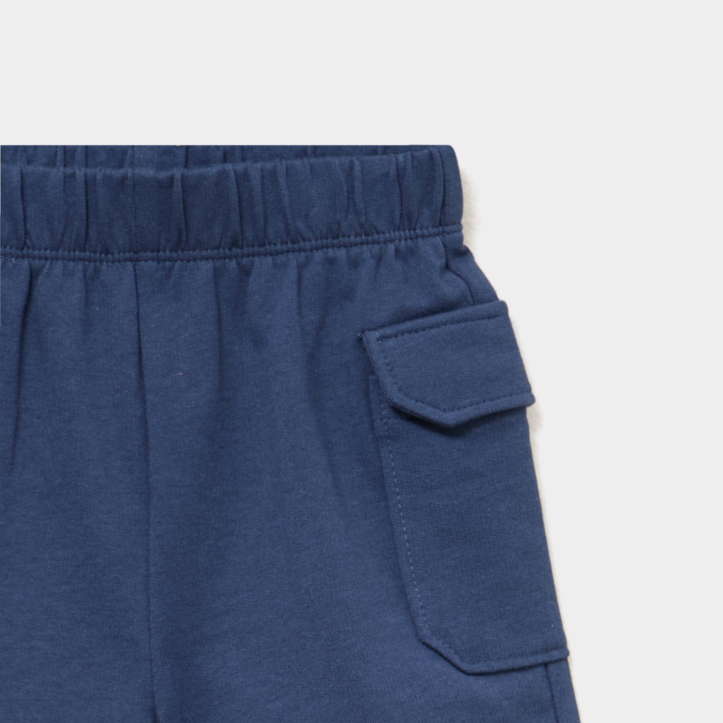 Short poches &agrave; rabat bleu marine b&eacute;b&eacute; gar&ccedil;on