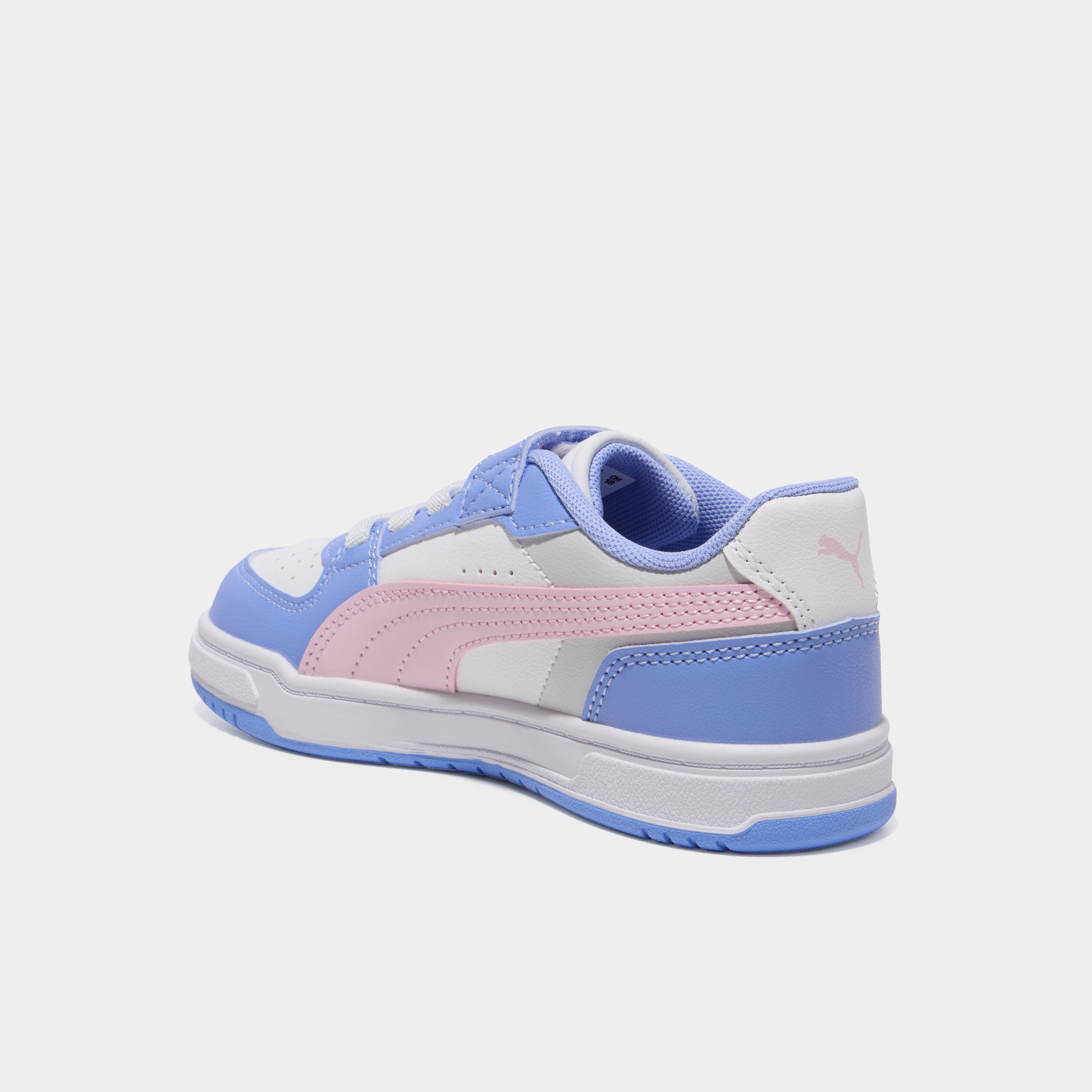 Tennis basses &agrave; scratchs Puma Caven III violet fille