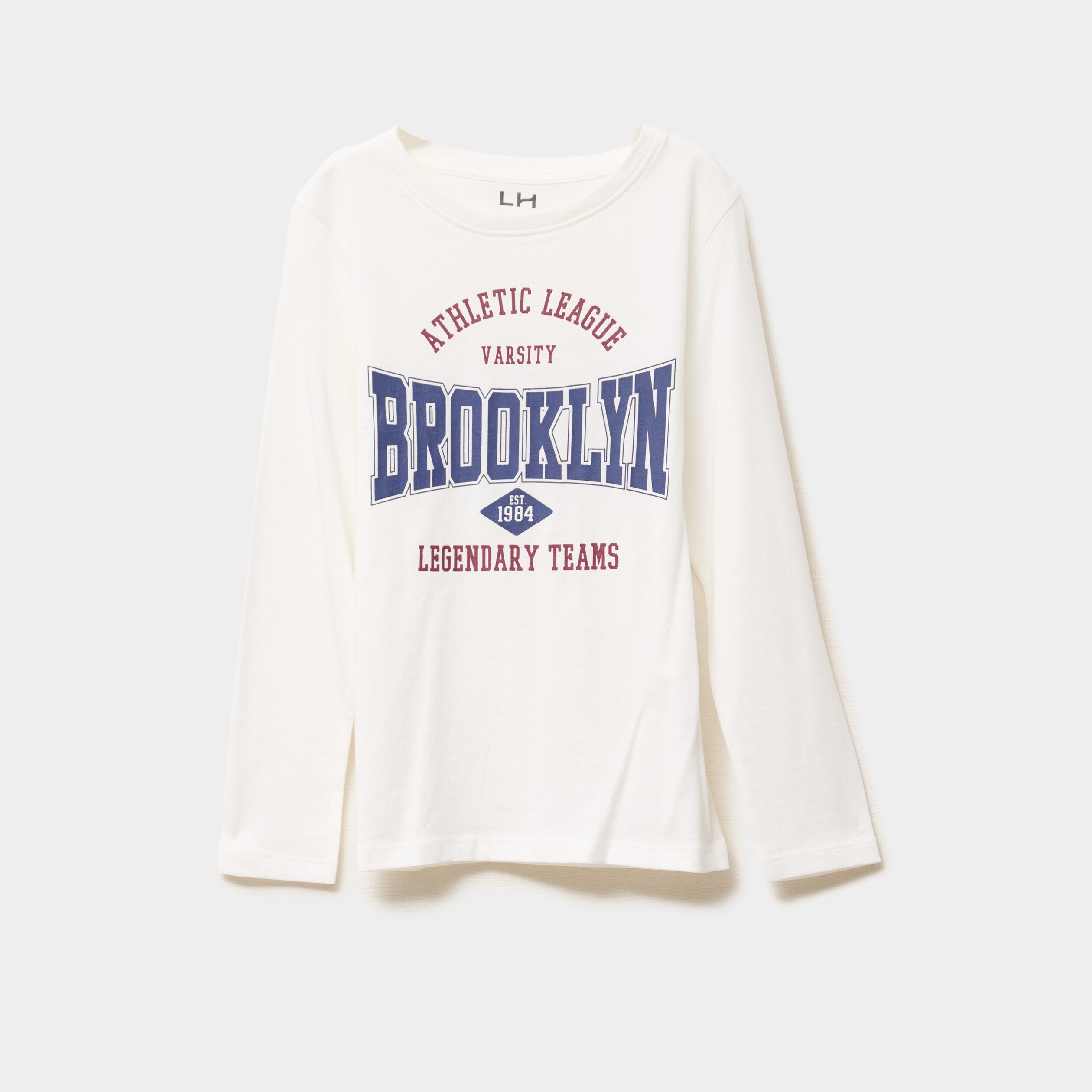 t shirt col rond manches longues coton blanc garcon T-shirt col rond manches longues coton blanc garçon