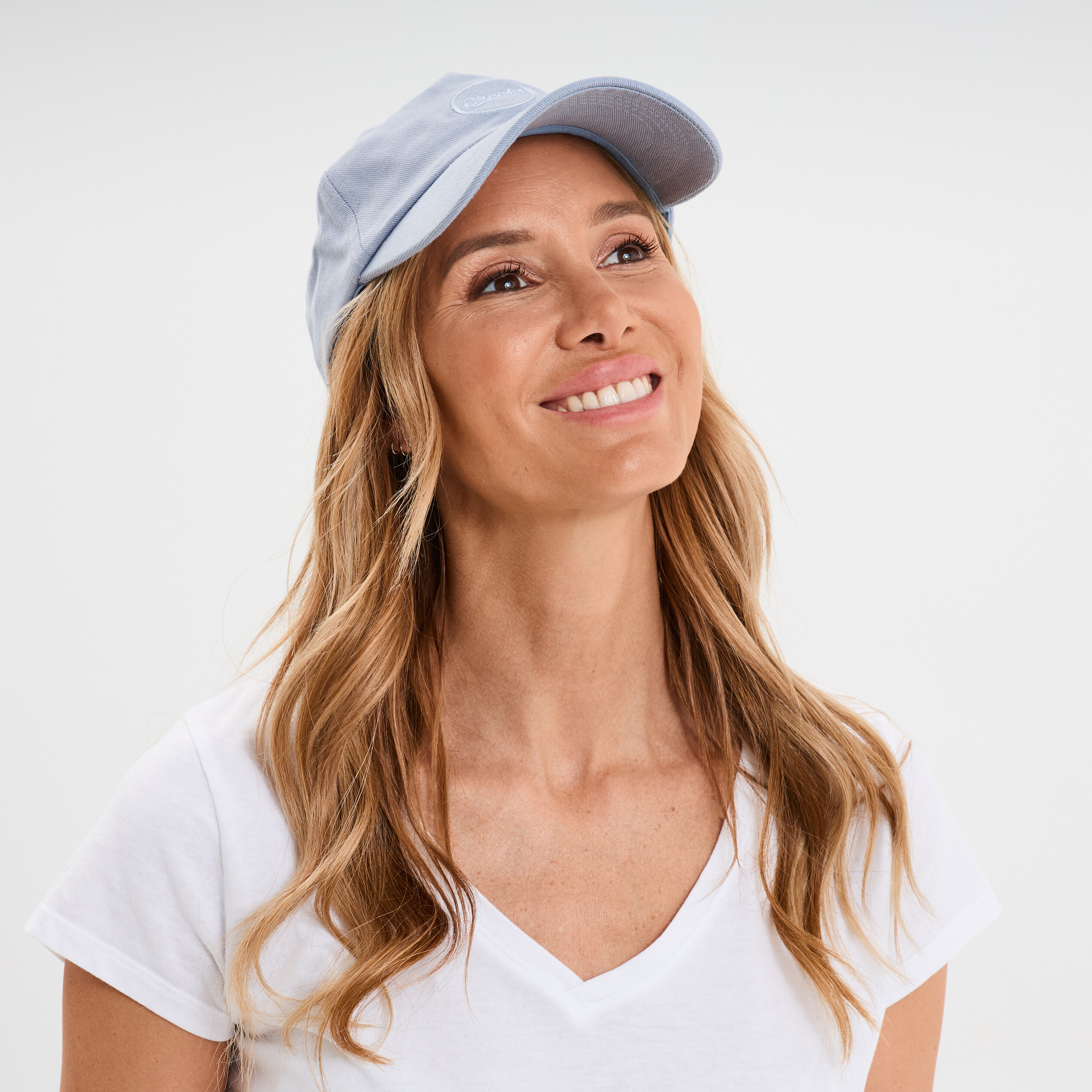 Casquette bleu ciel femme
