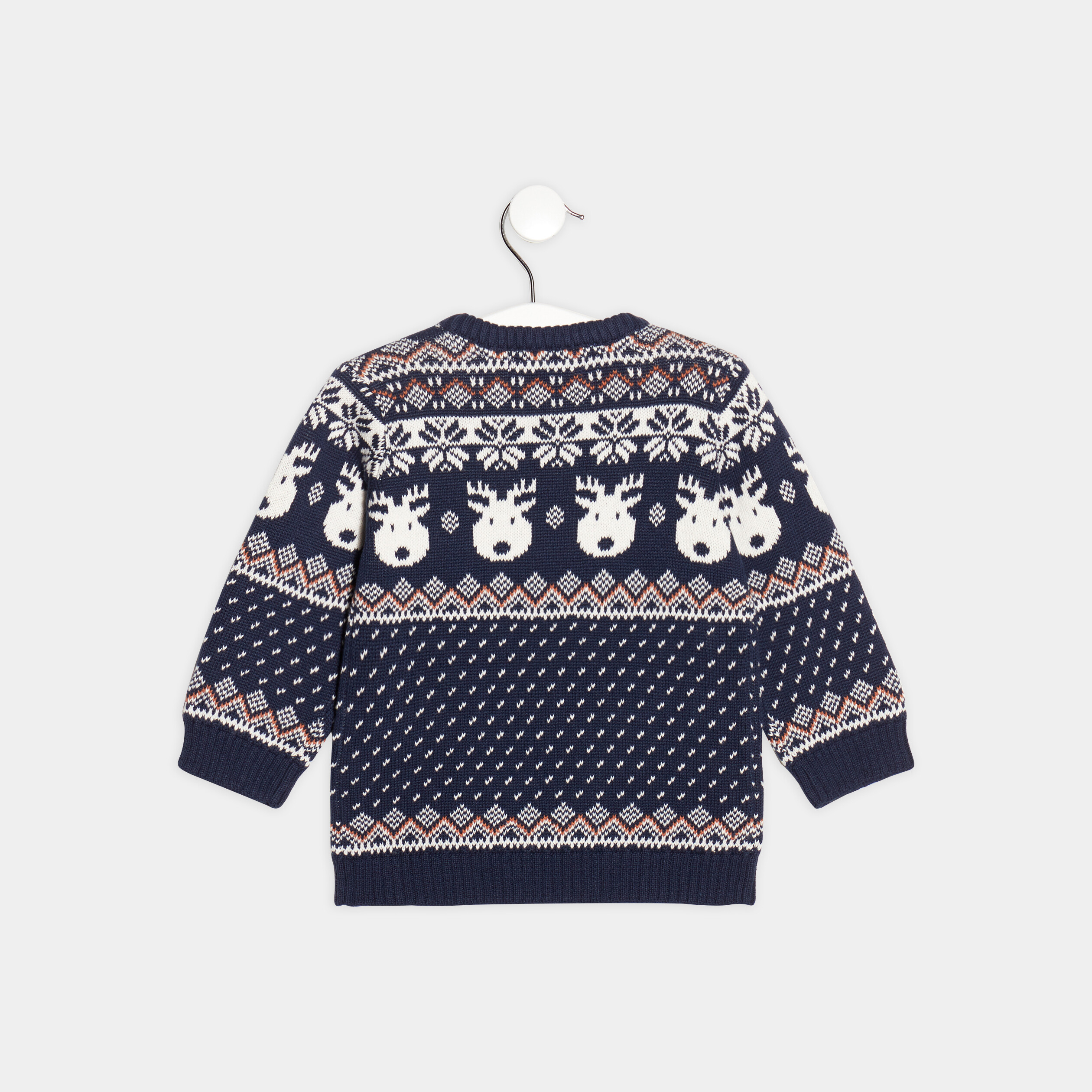 pull a col rond creeks bleu marine bebeg Pull à col rond Creeks bleu marine bébé garçon