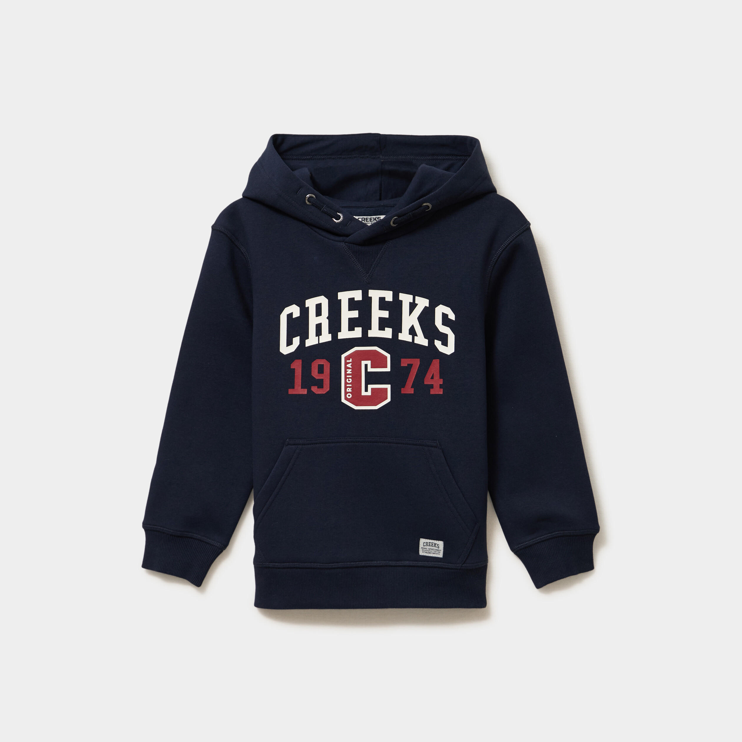 Sweat hoodie 1 poche oversize bleu marine gar&ccedil;on