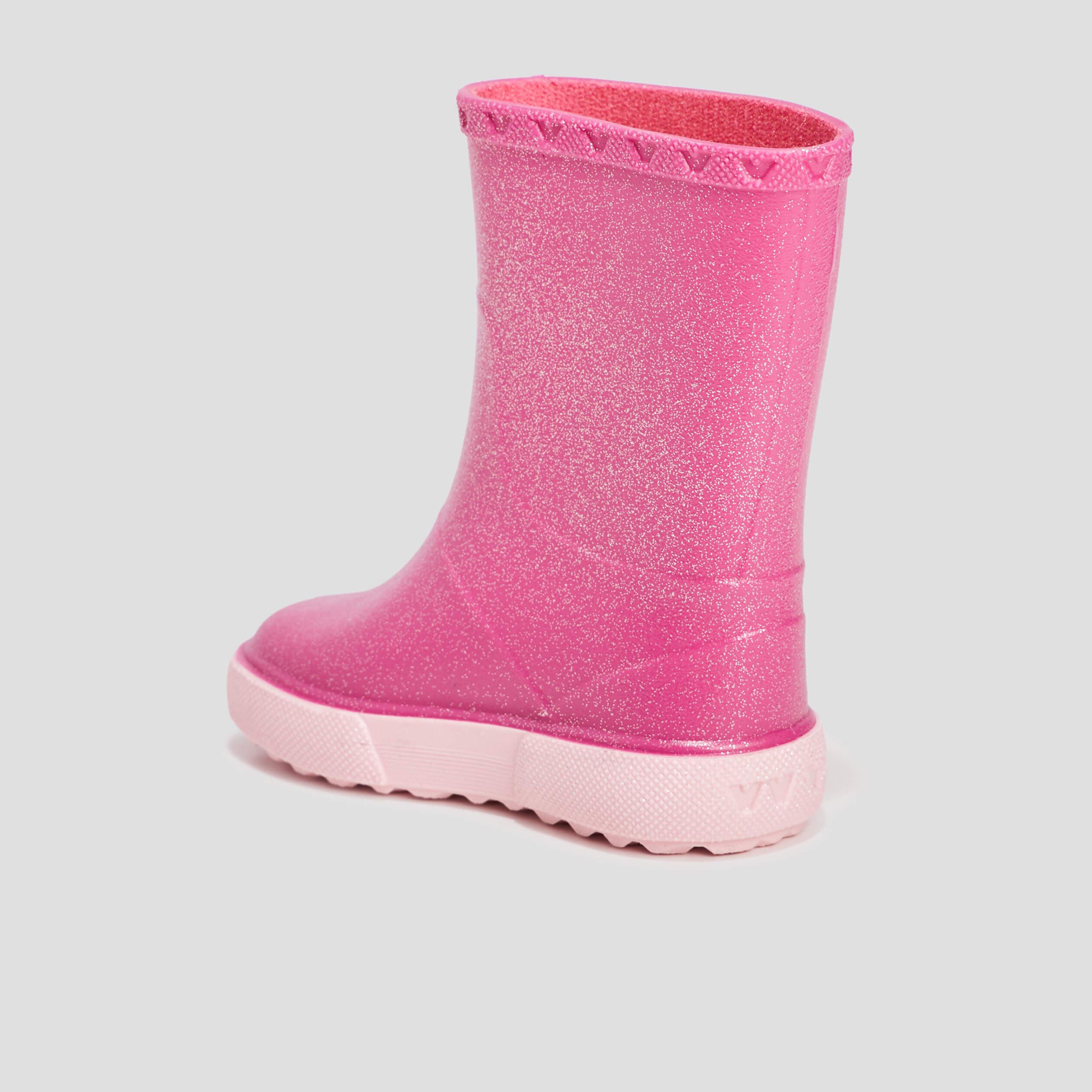 bottes de pluie pailletees rose bebef Bottes de pluie pailletées rose bébé fille