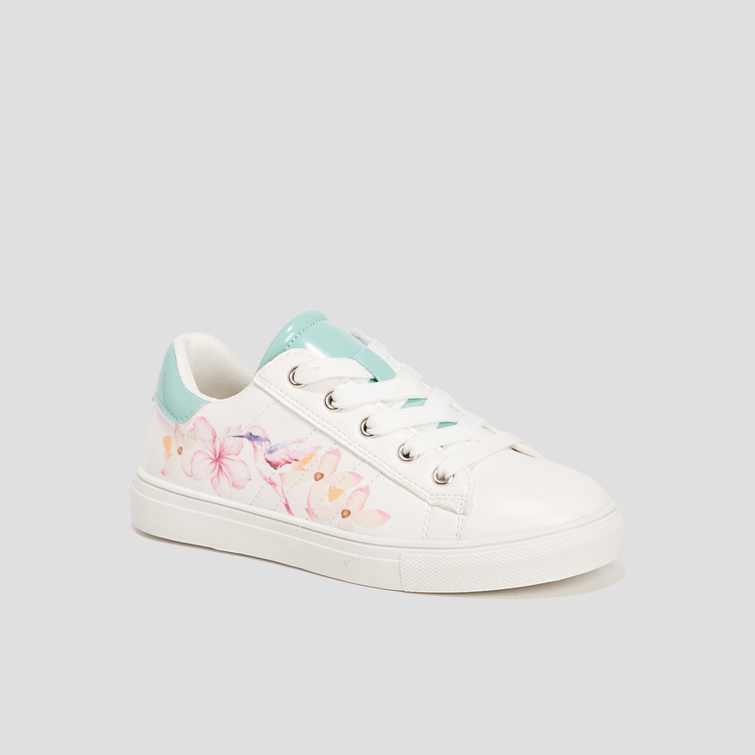 Tennis &agrave; lacets Liberto blanc fille