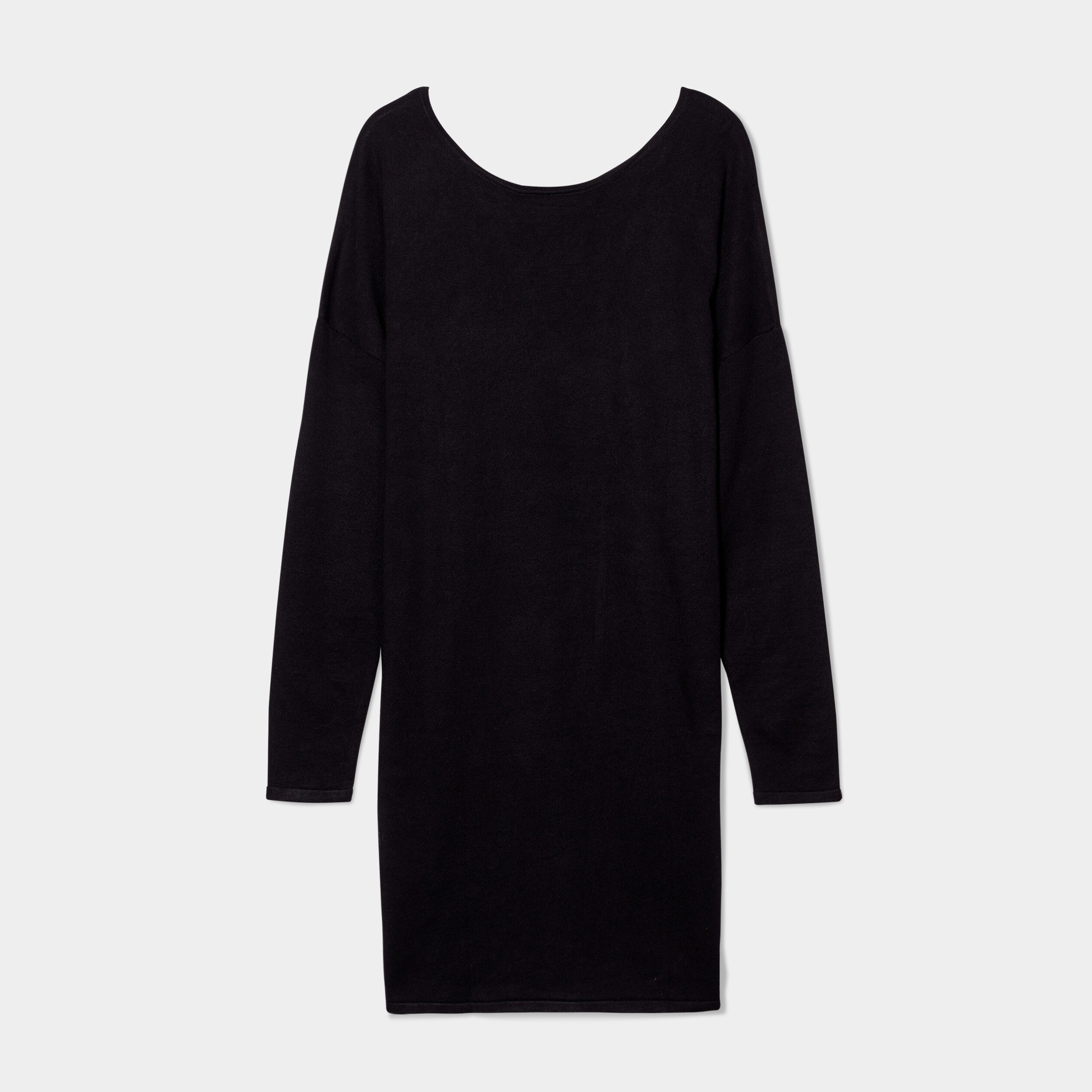 robe pull manches chauves souris noir femme Robe pull manches chauves-souris noir femme