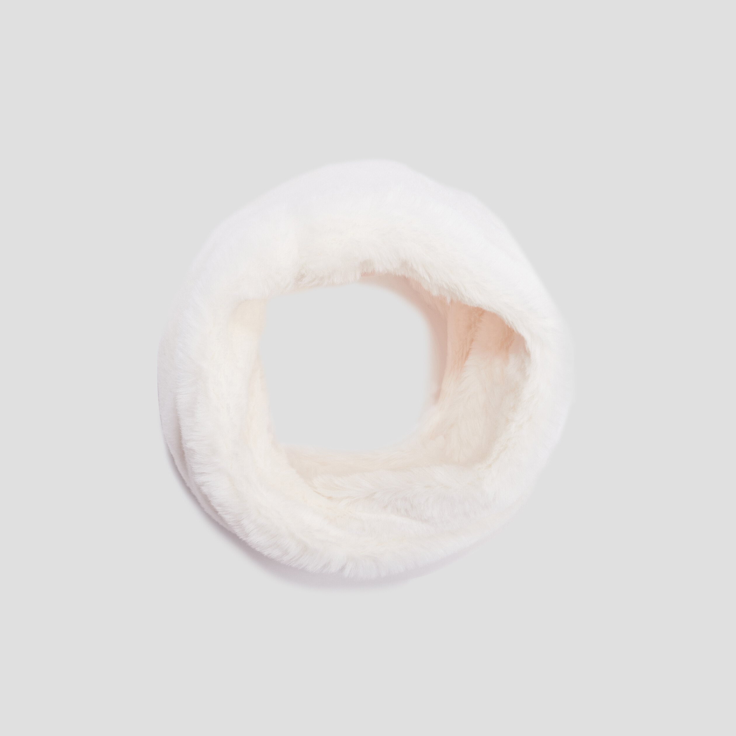 snood fausse fourrure ecru fille Snood fausse fourrure ecru fille