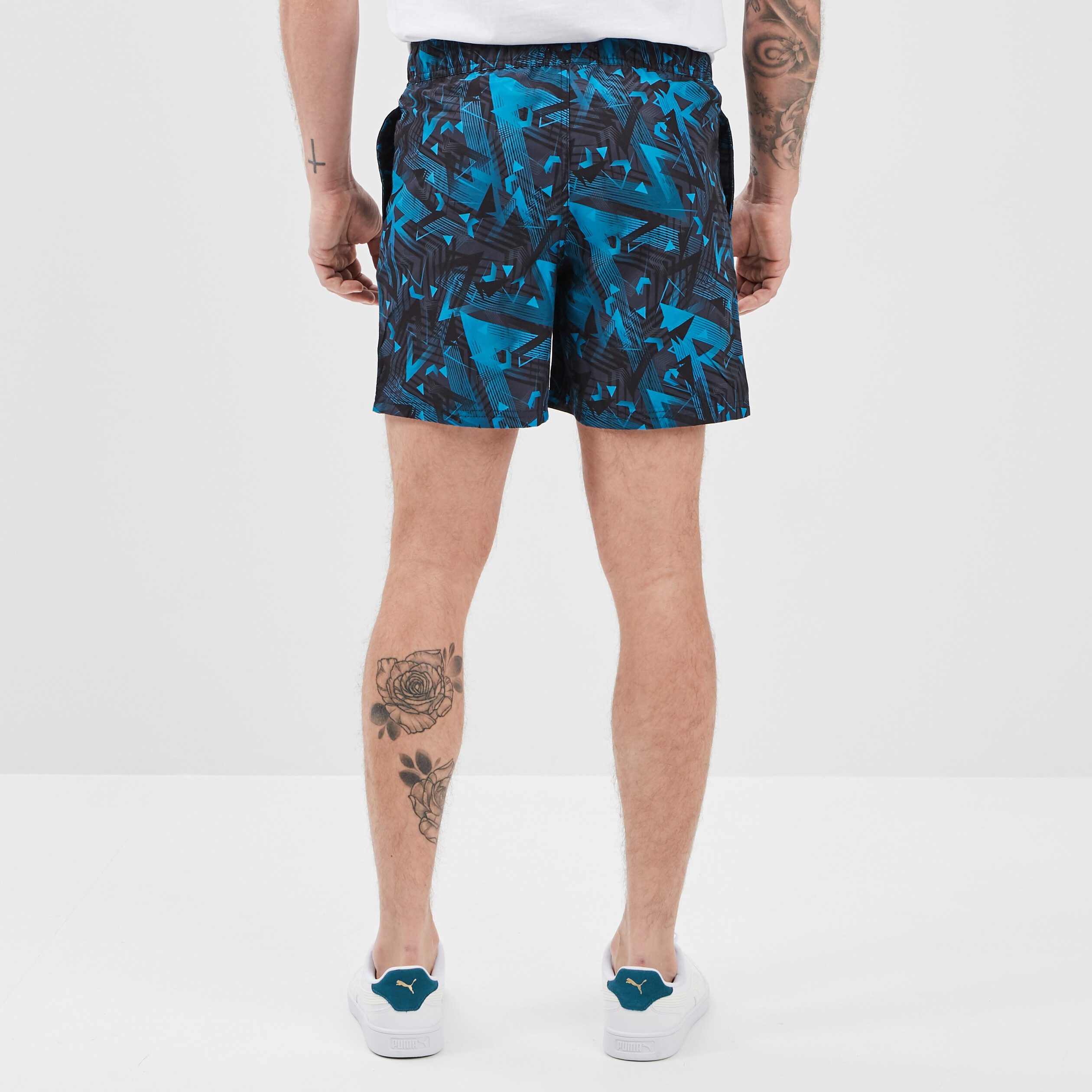 Short de bain noir homme