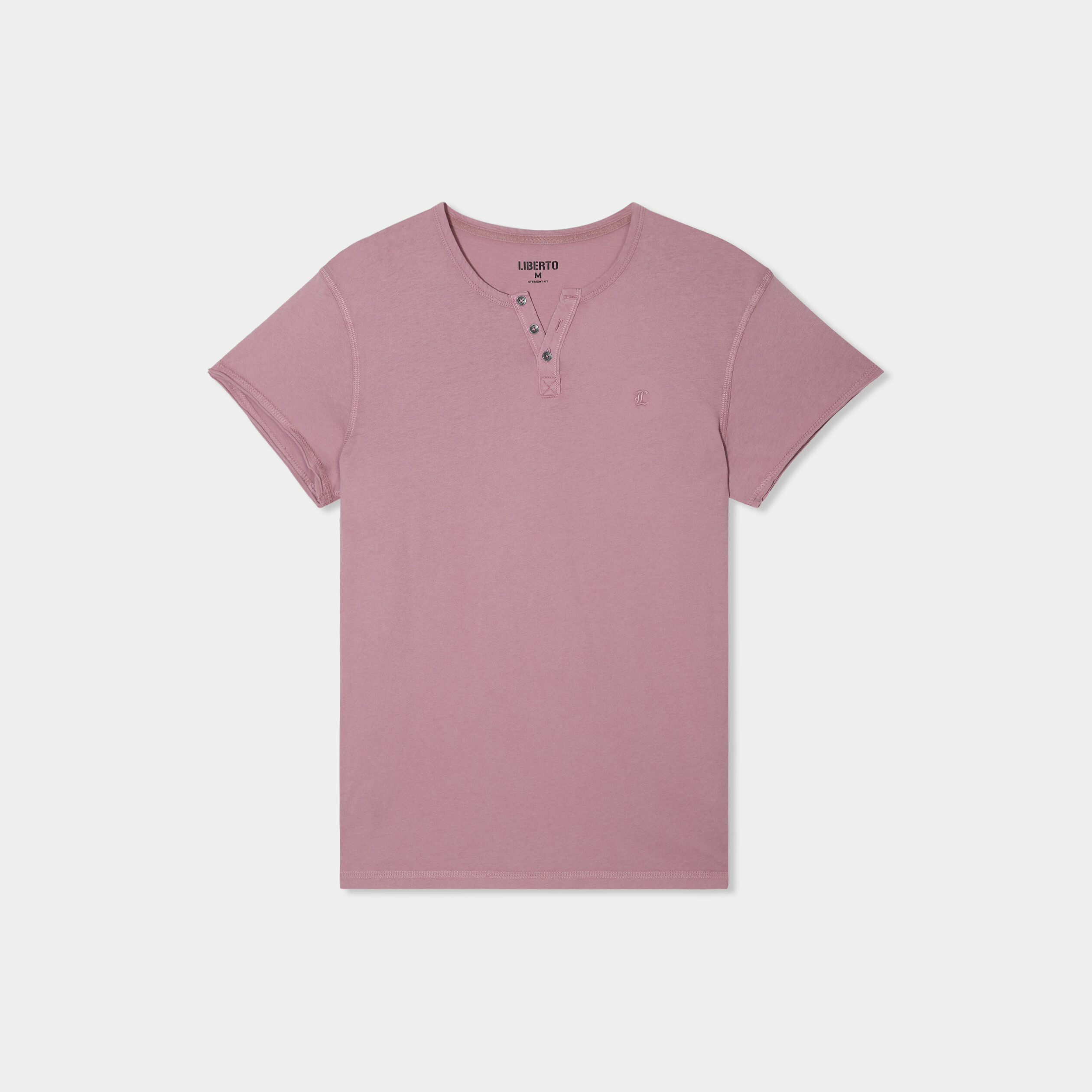 t shirt col tunisien manches courtes parme homme T-shirt col tunisien manches courtes parme homme