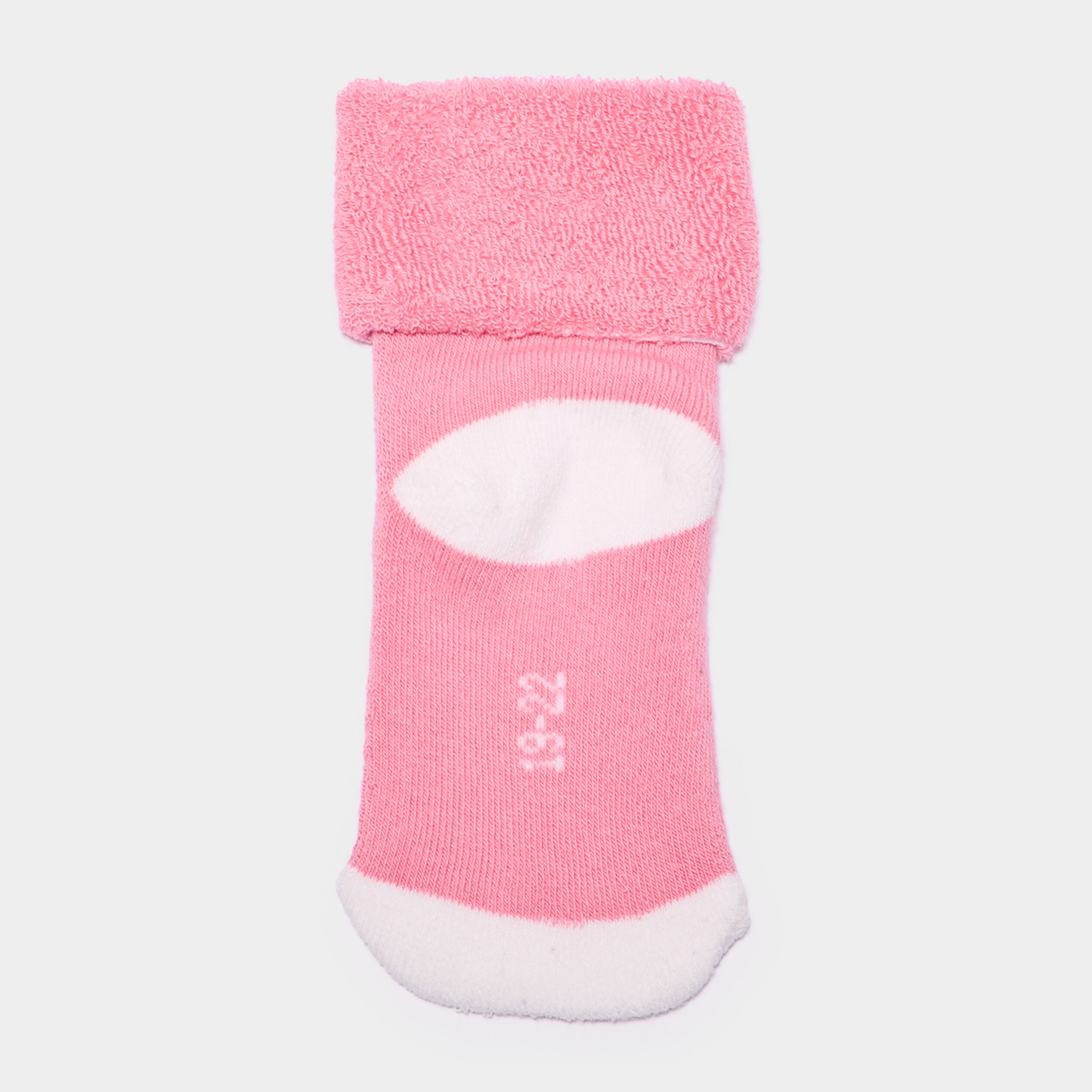 Lot 3 paires chaussettes d'int&eacute;rieur rose b&eacute;b&eacute; fille