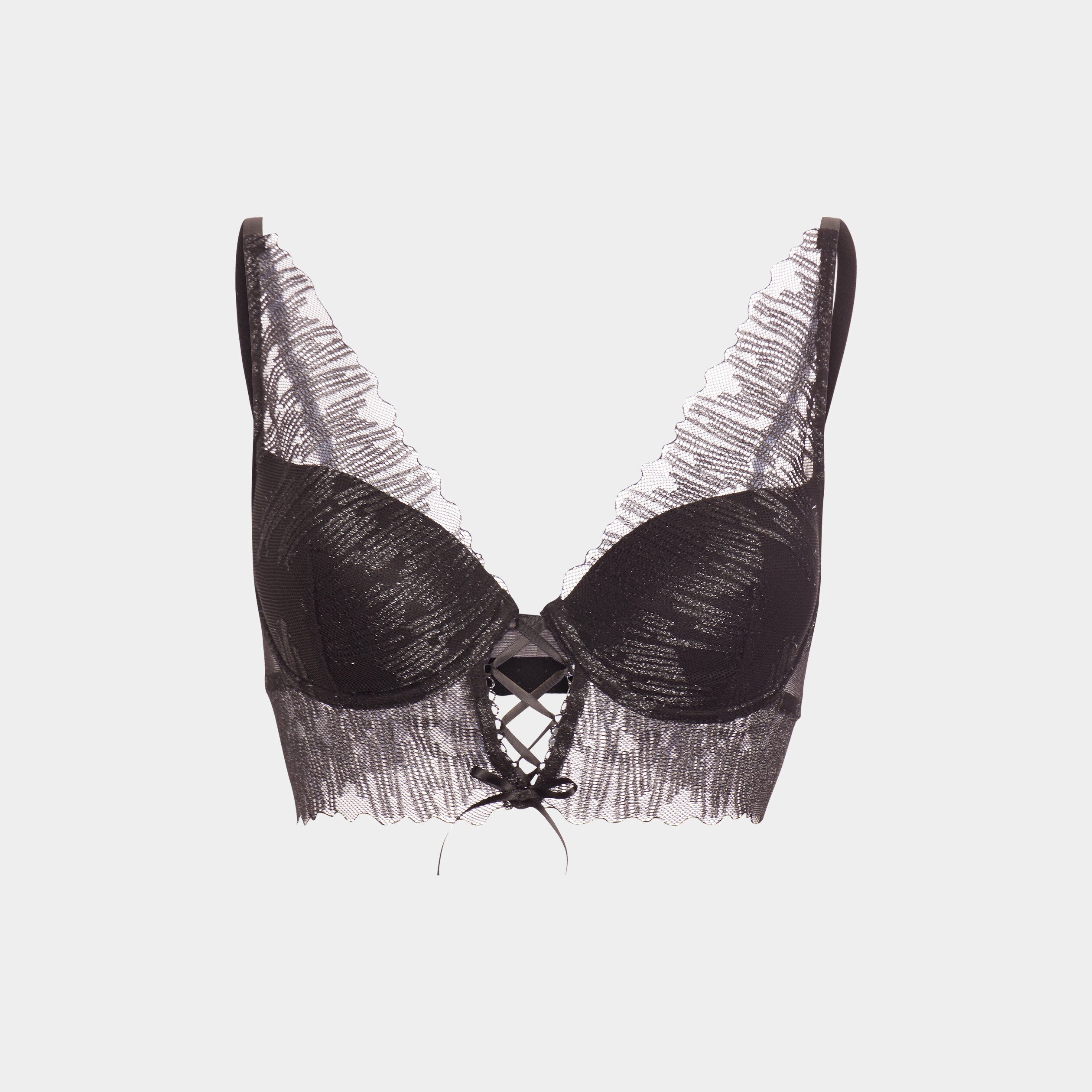 Soutien-gorge foulard noir femme
