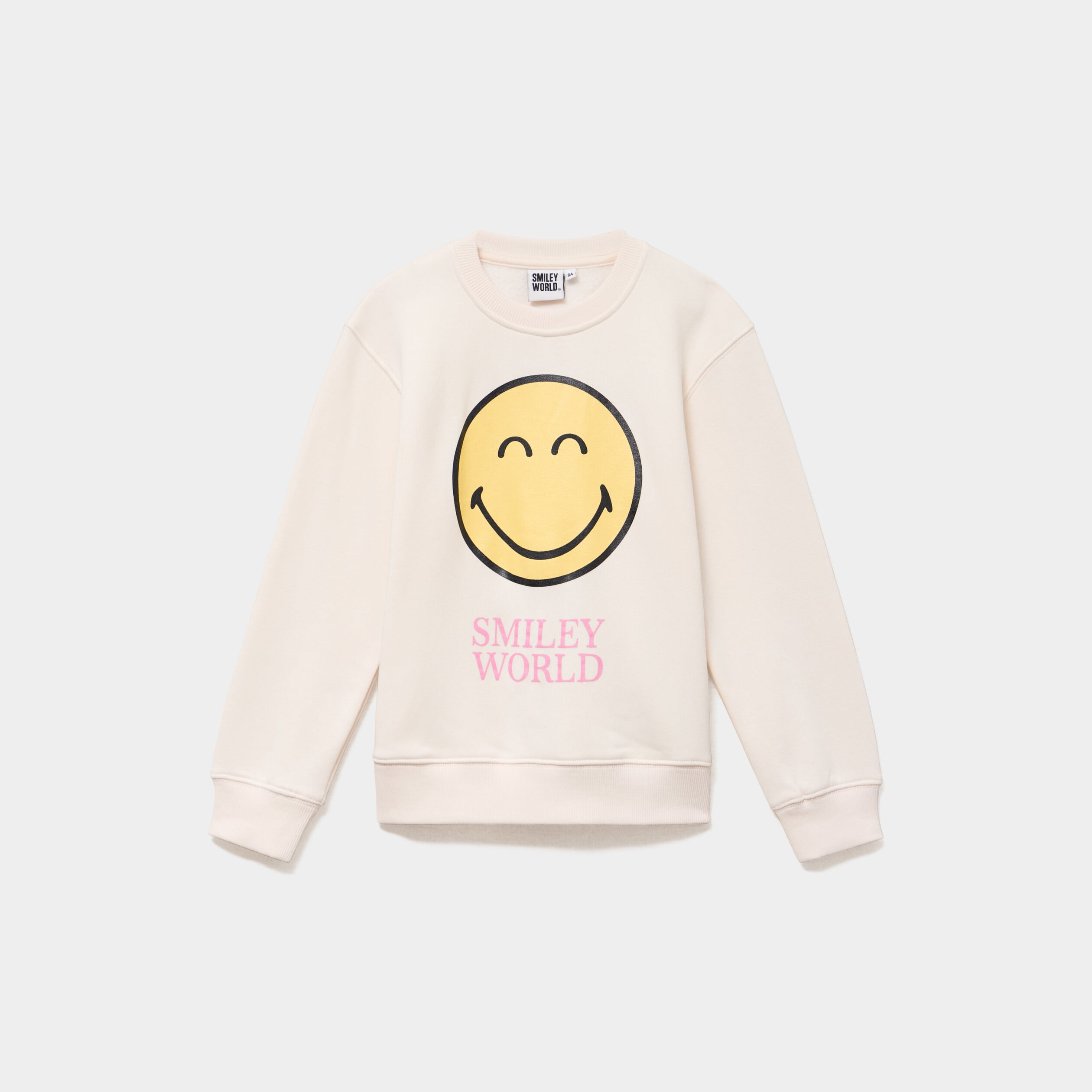 Sweat manches longues Smiley World beige fille