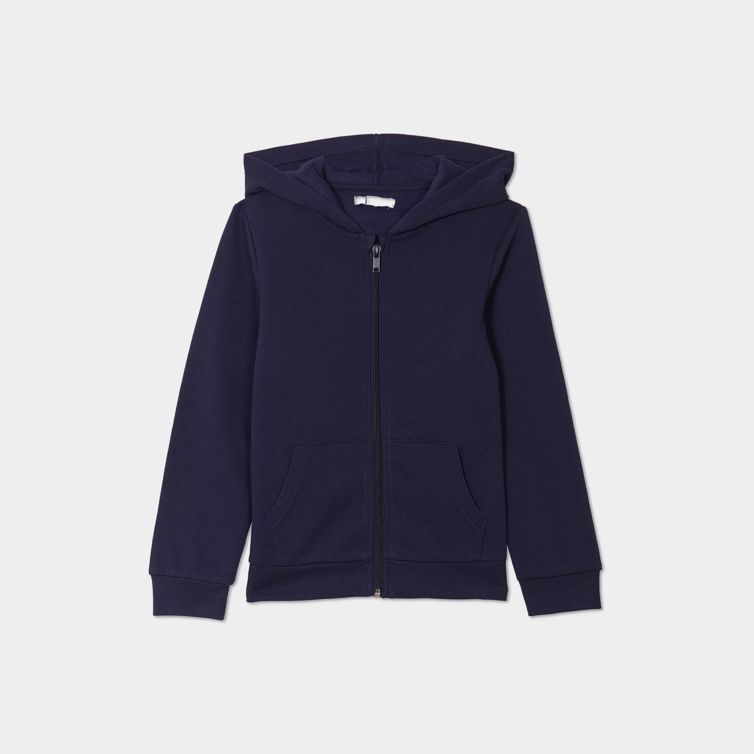 sweat a capuche zippe bleu marine fille Sweat à capuche zippé bleu marine fille