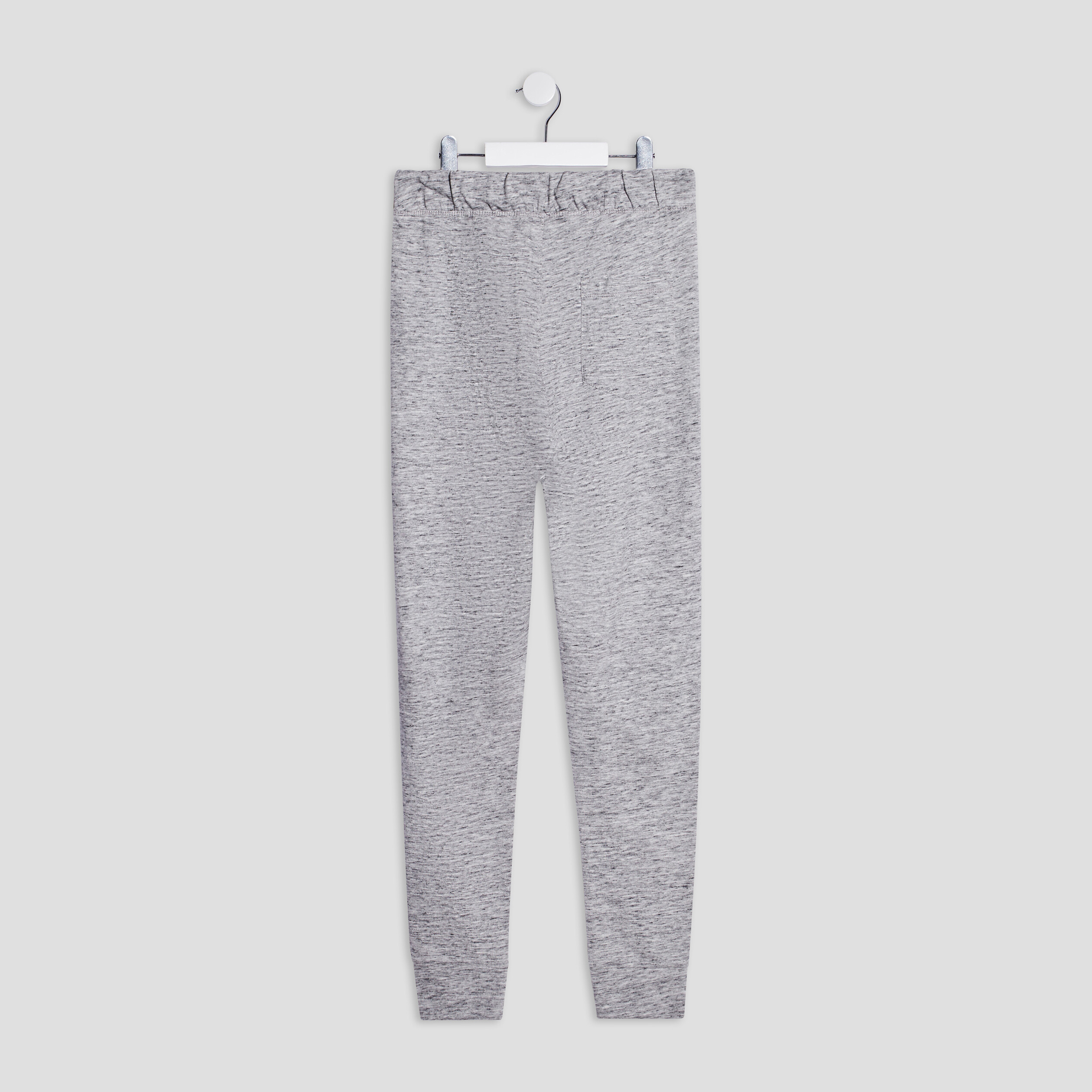 Pantalon jogging en coton gris homme