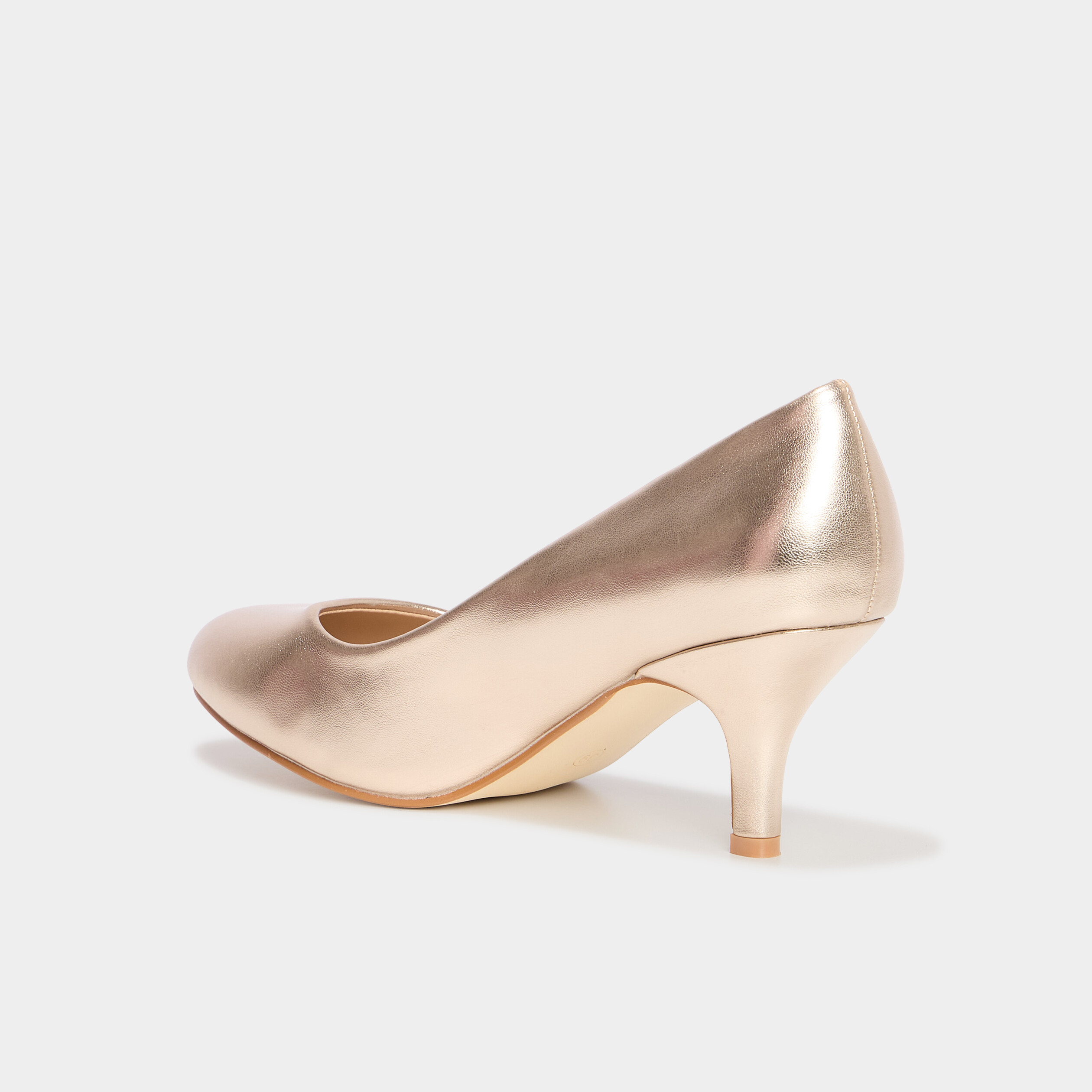 Escarpins &agrave; talons aiguilles jaune or femme