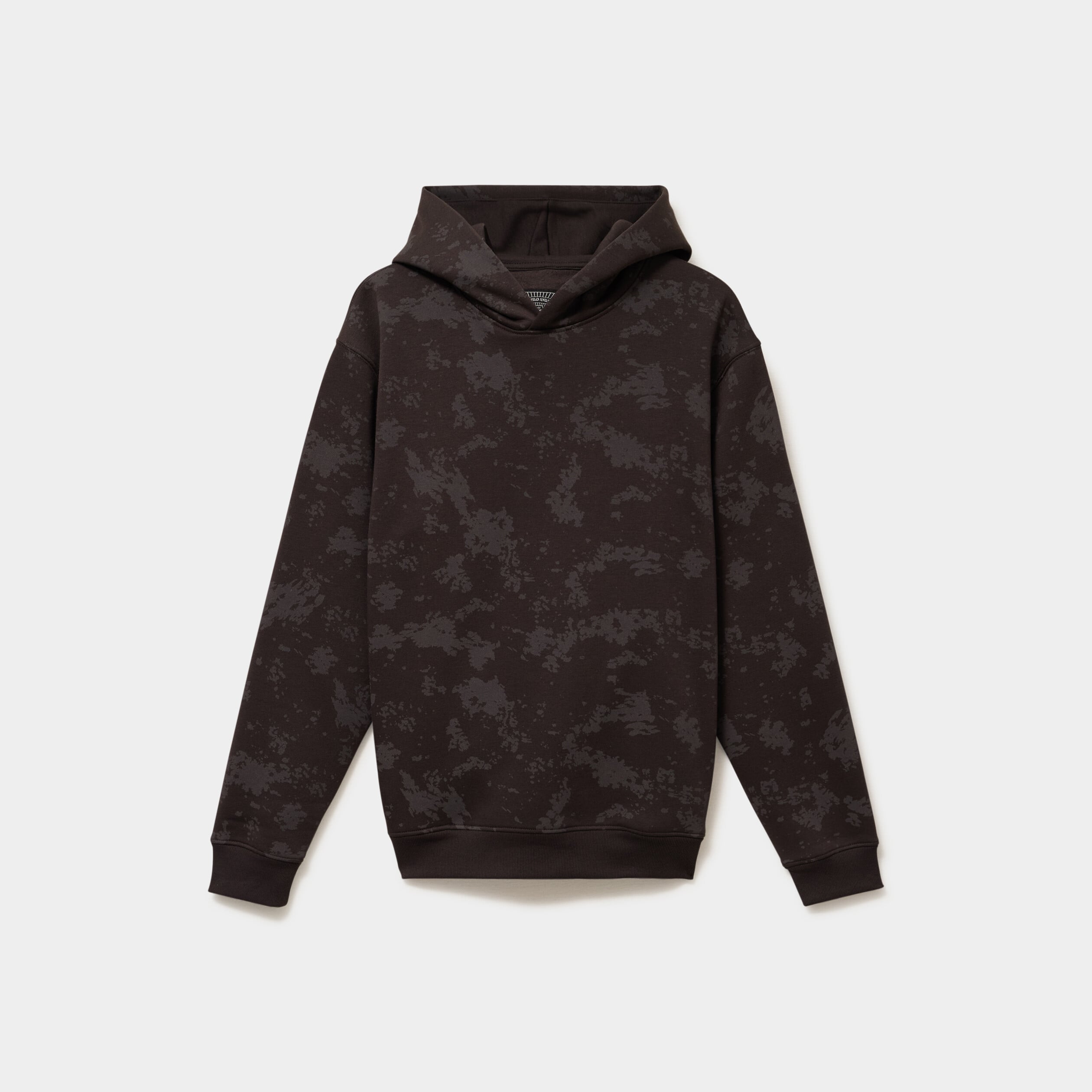 Sweat hoodie &agrave; capuche molleton marron chocolat homme