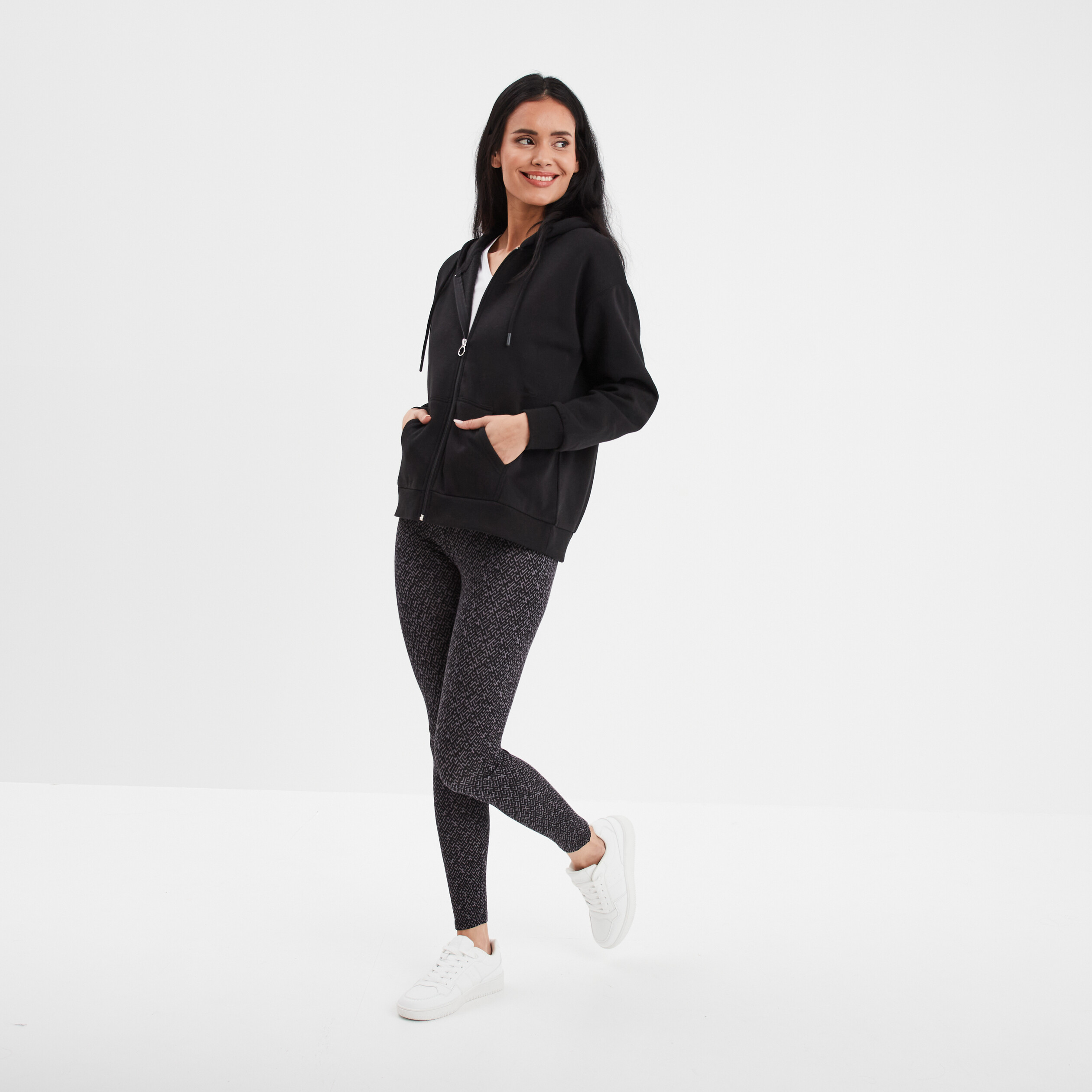 legging long taille haute gris femme Legging long taille haute gris femme