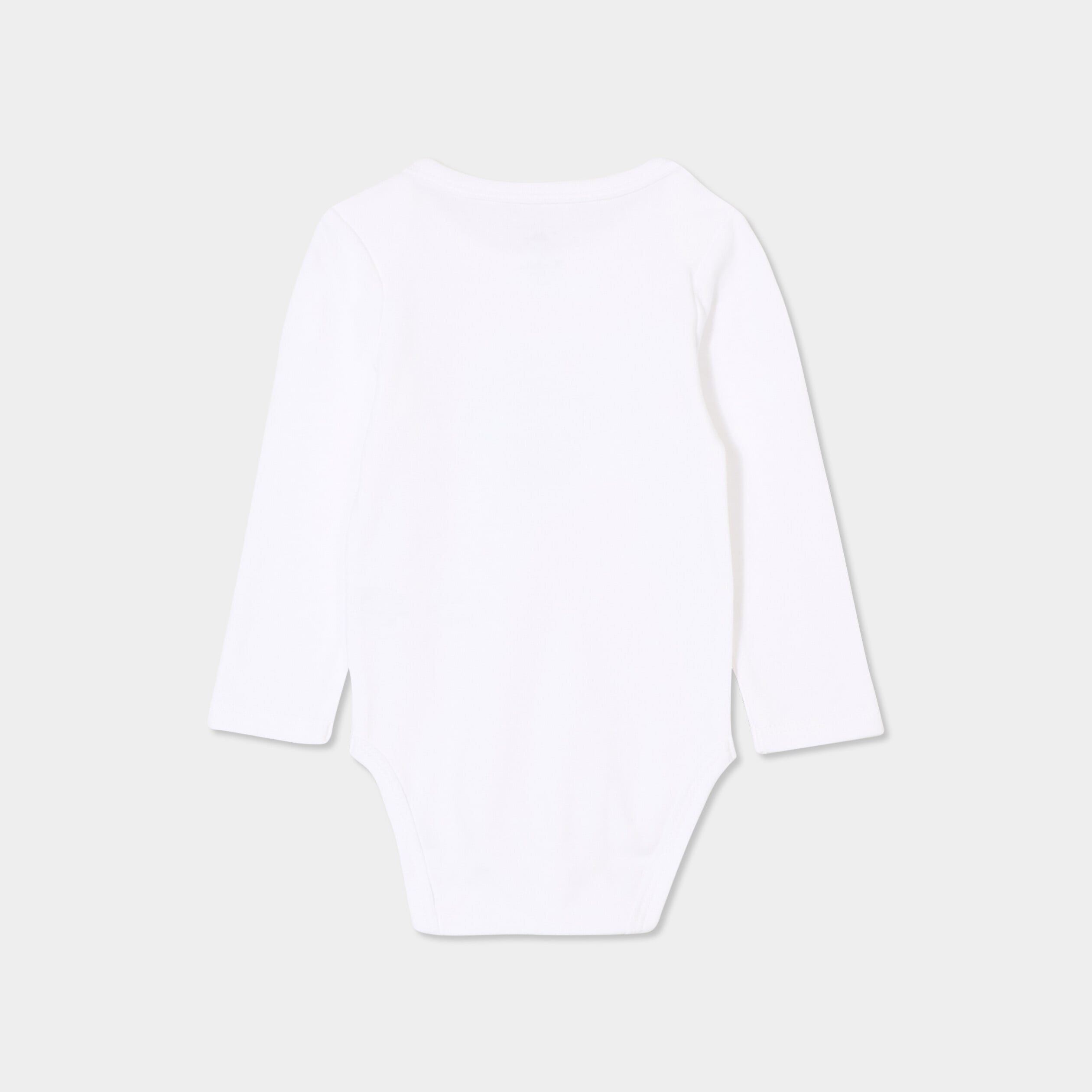 Body US coton Monsieur Caca x La Halle blanc b&eacute;b&eacute; gar&ccedil;on