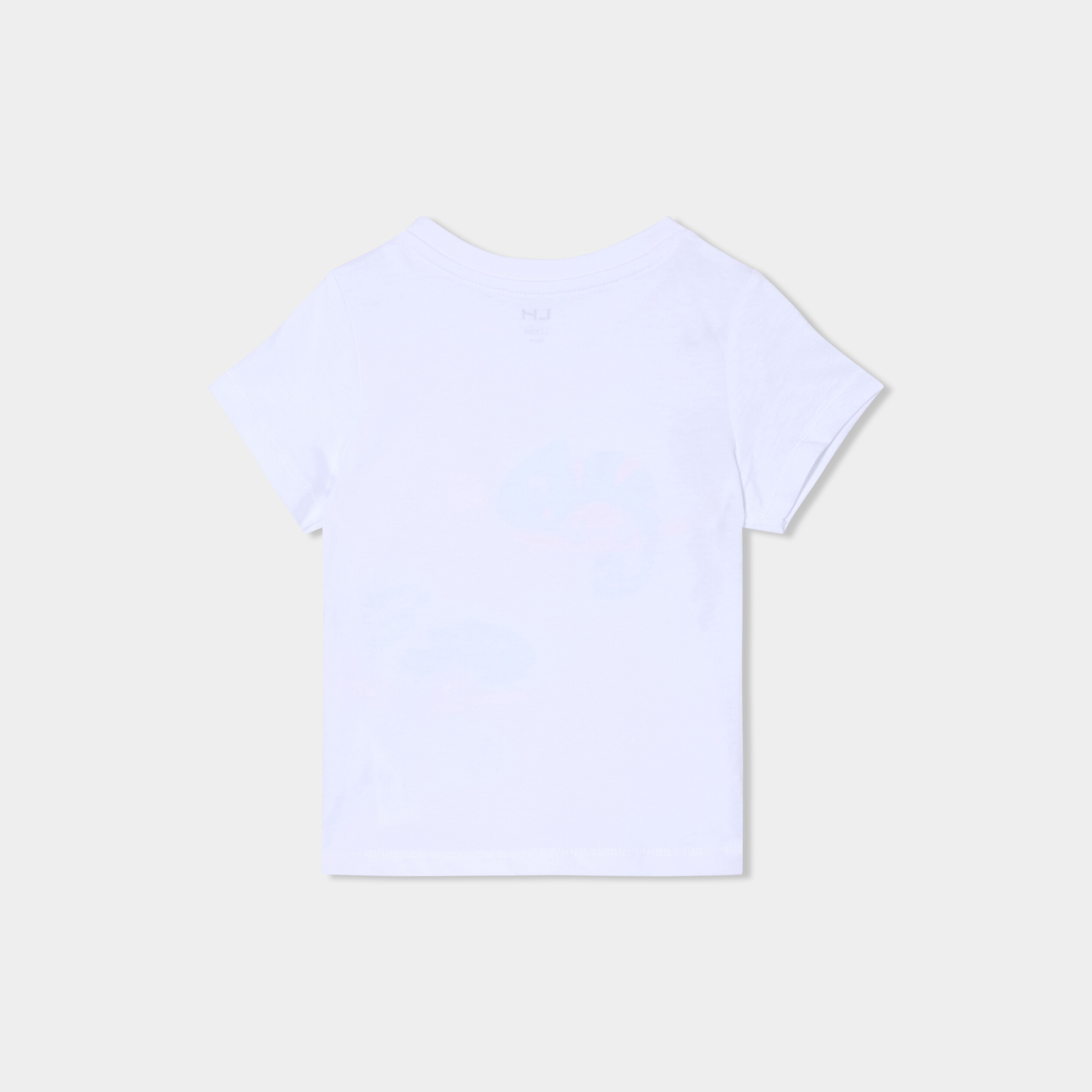 t shirt manches courtes col rond coton blanc bebeg T-shirt manches courtes col rond coton blanc bébé garçon