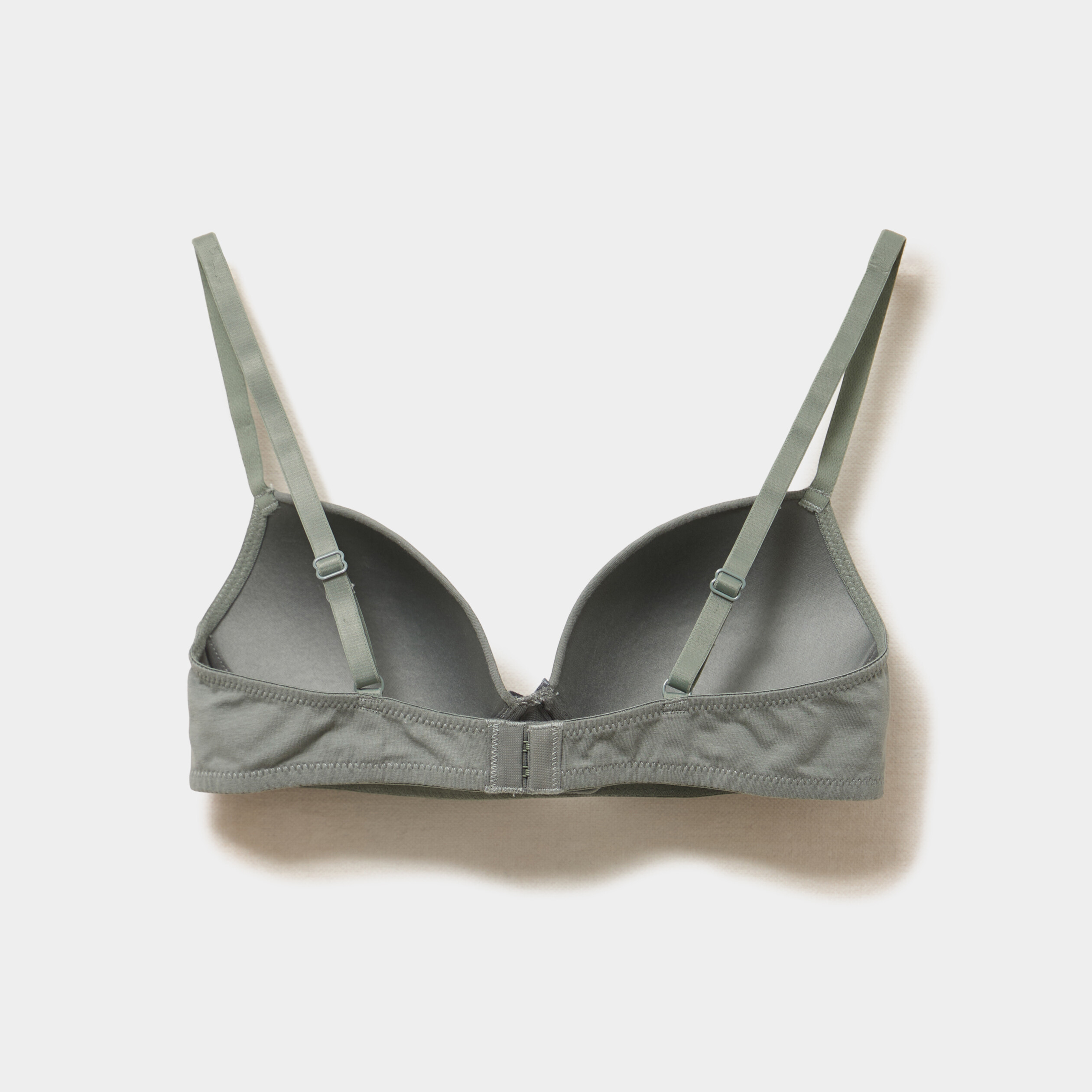Lot 2 soutiens-gorge triangles padd&eacute;s vert clair femme