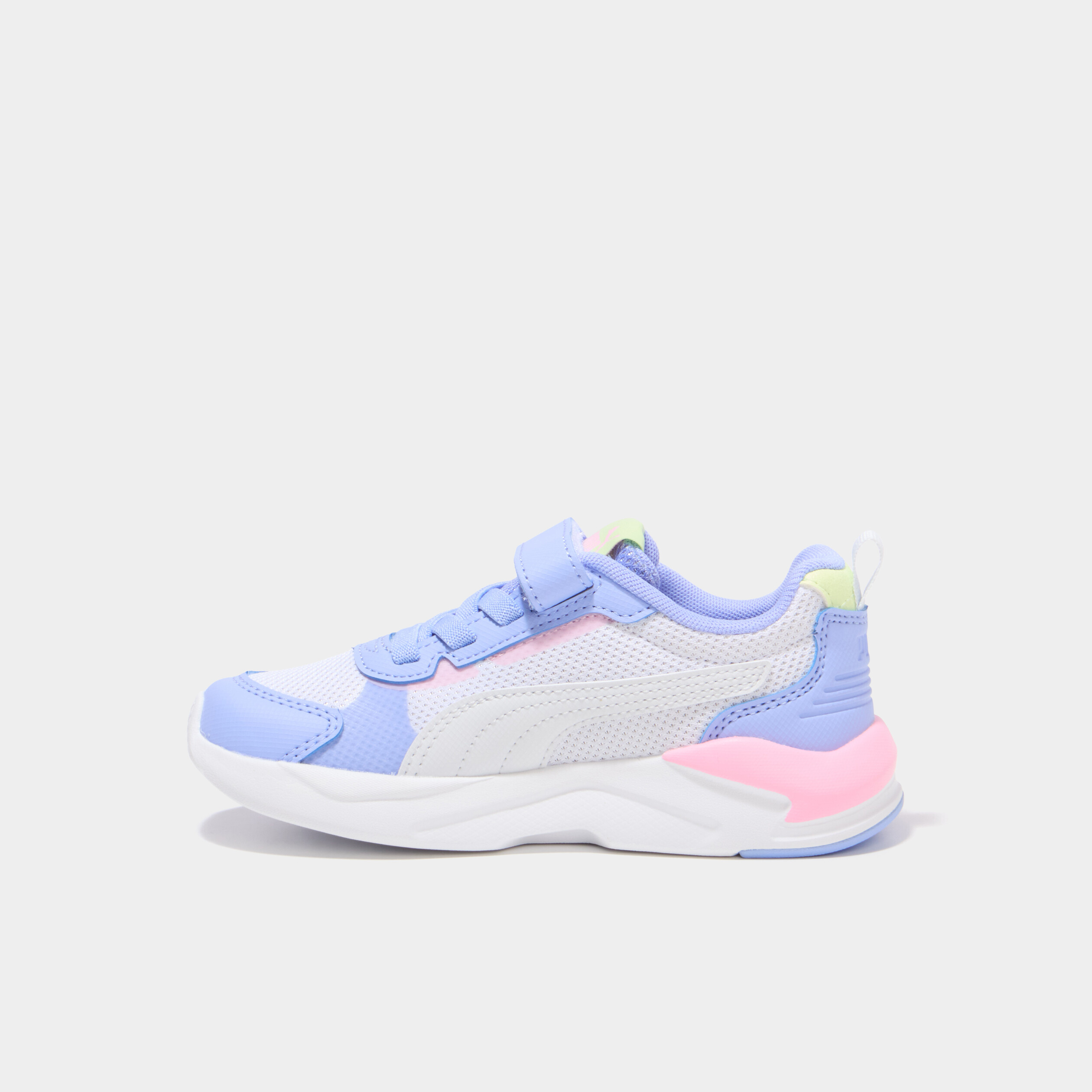 Baskets running &agrave; scratchs Puma XRAY violet fluo fille