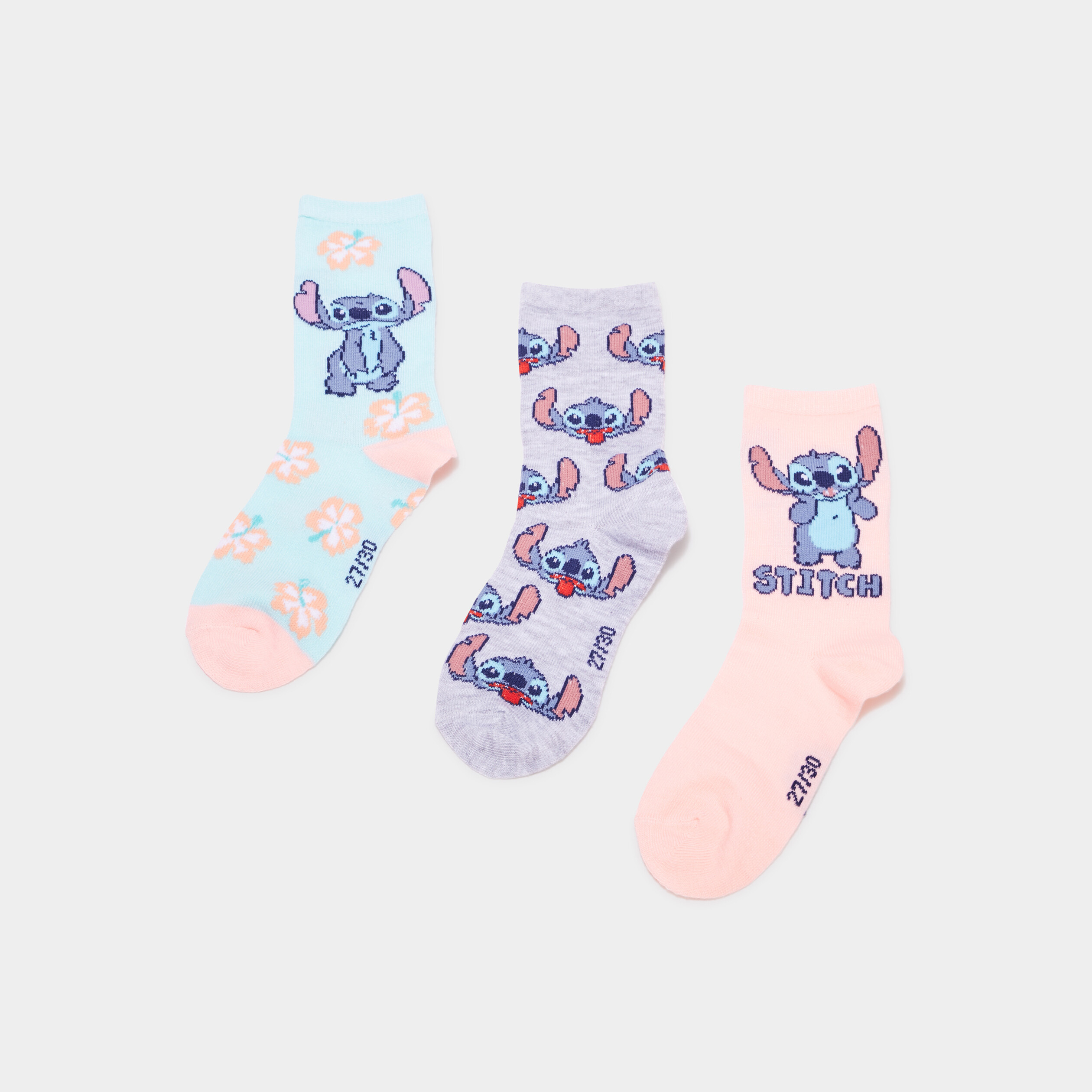 Lot de 3 paires de chaussettes 'Stitch