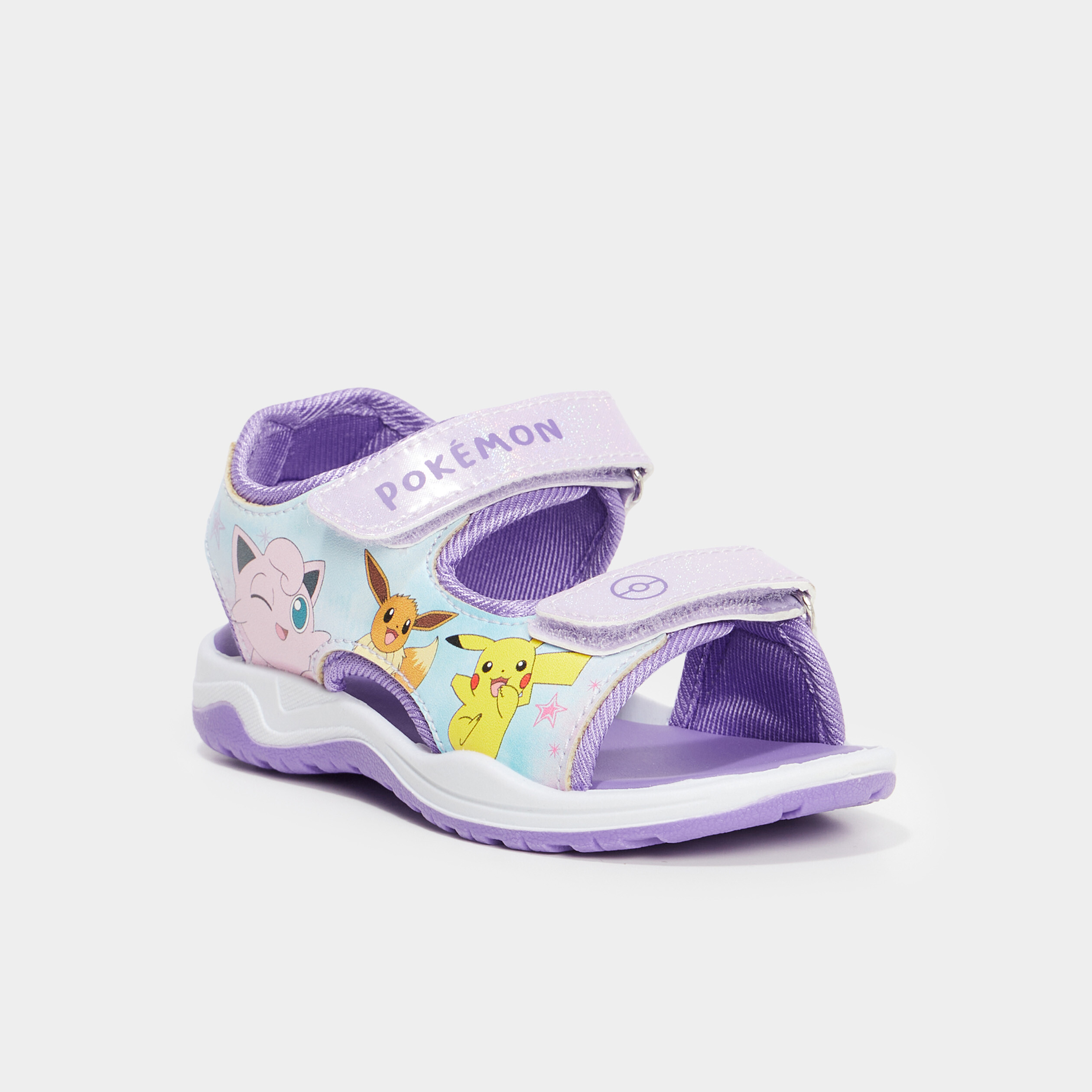 sandales scratchs et paillettes pokemon violet fille Sandales scratchs et paillettes Pokémon violet fille