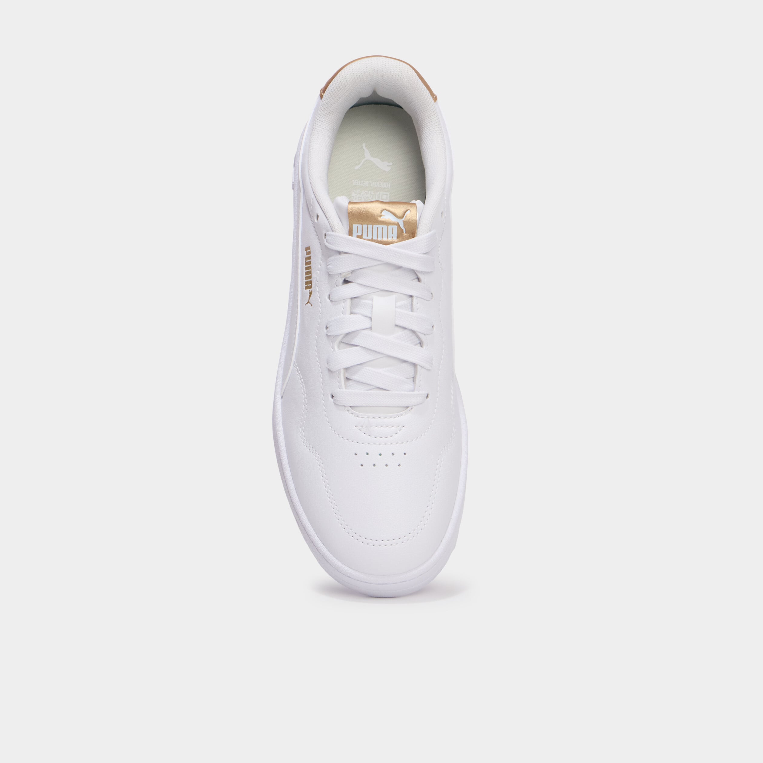Baskets &agrave; lacets Puma COURT LALLY jaune or femme