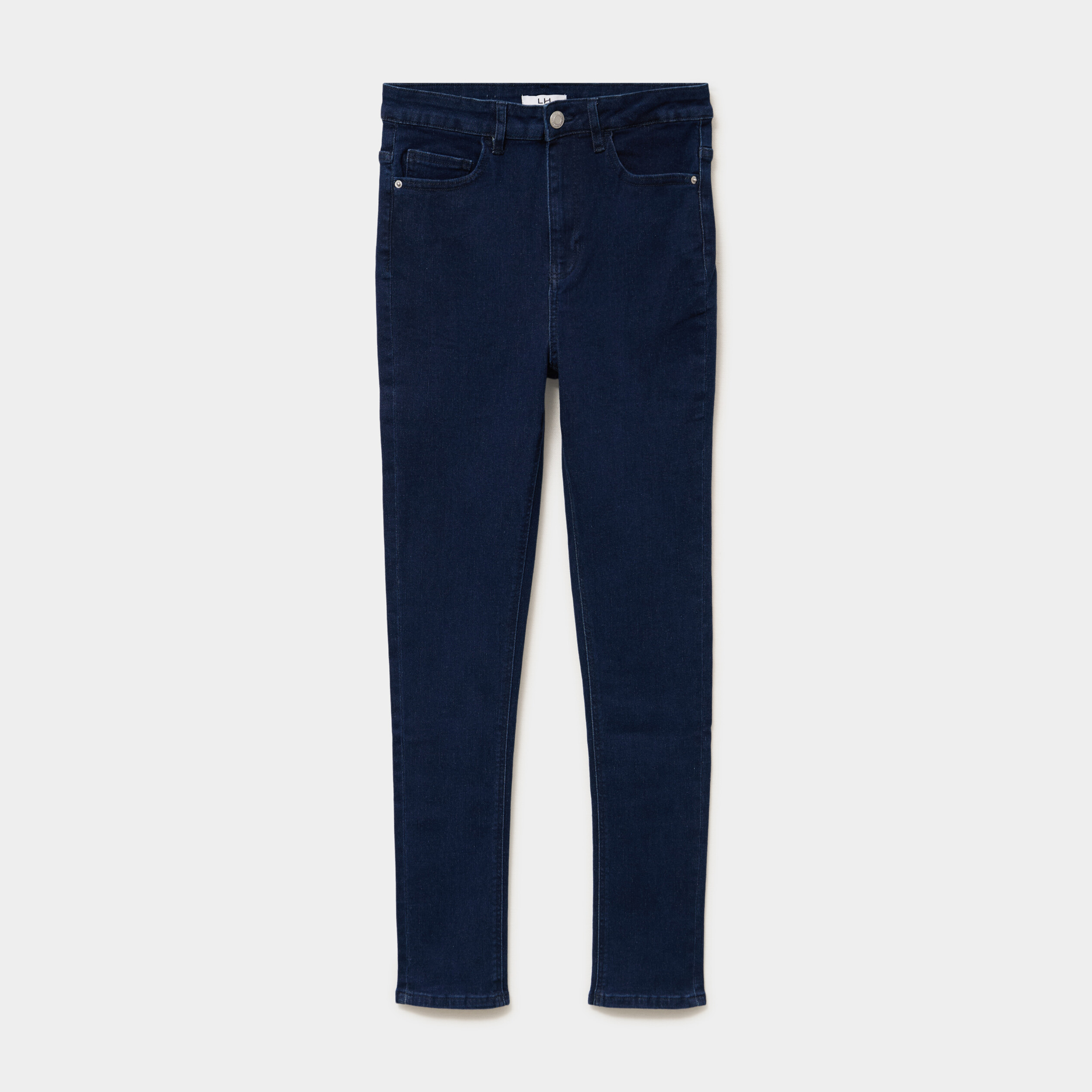 Jeans skinny taille haute denim brut femme