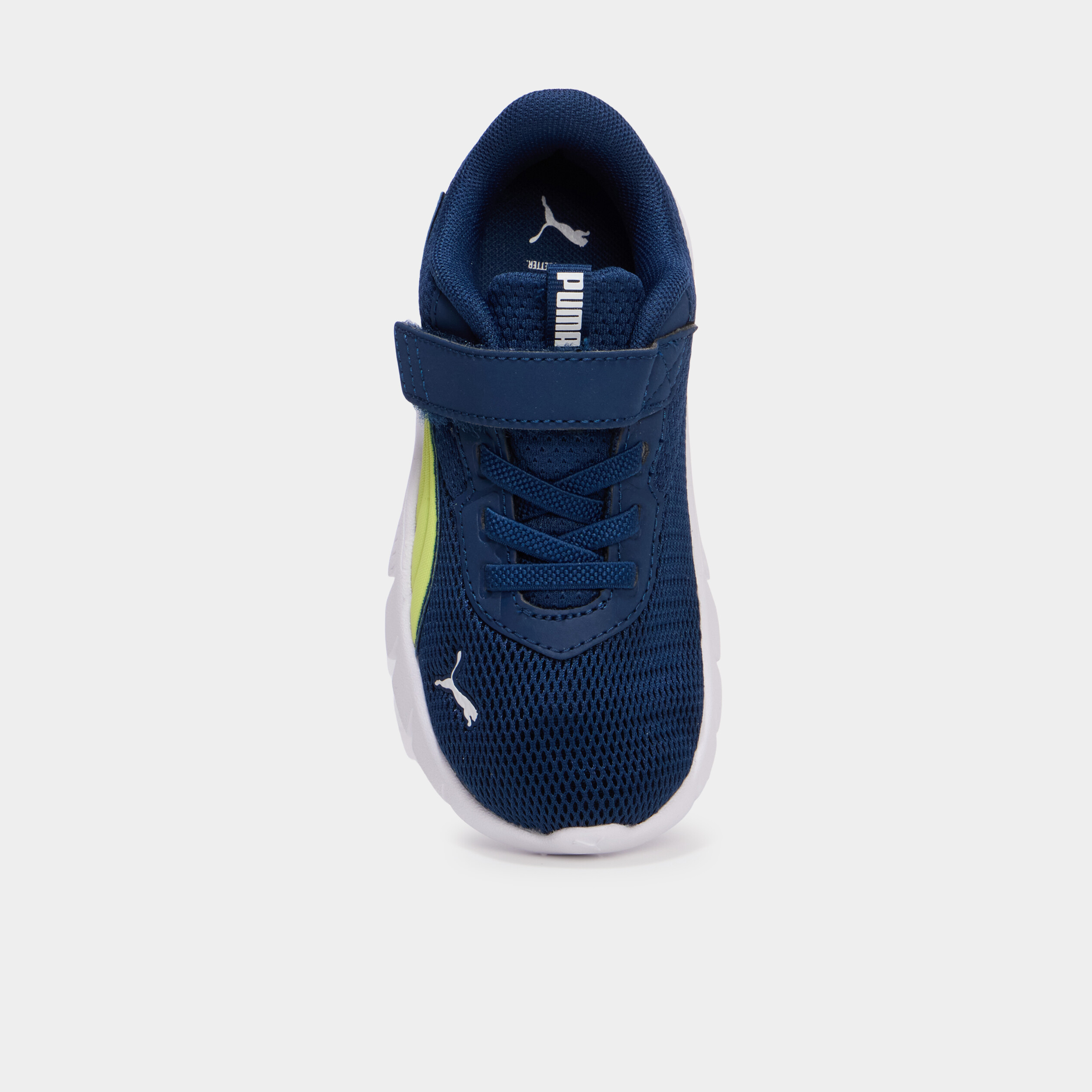 Baskets running &agrave; scratchs Puma jaune citron gar&ccedil;on