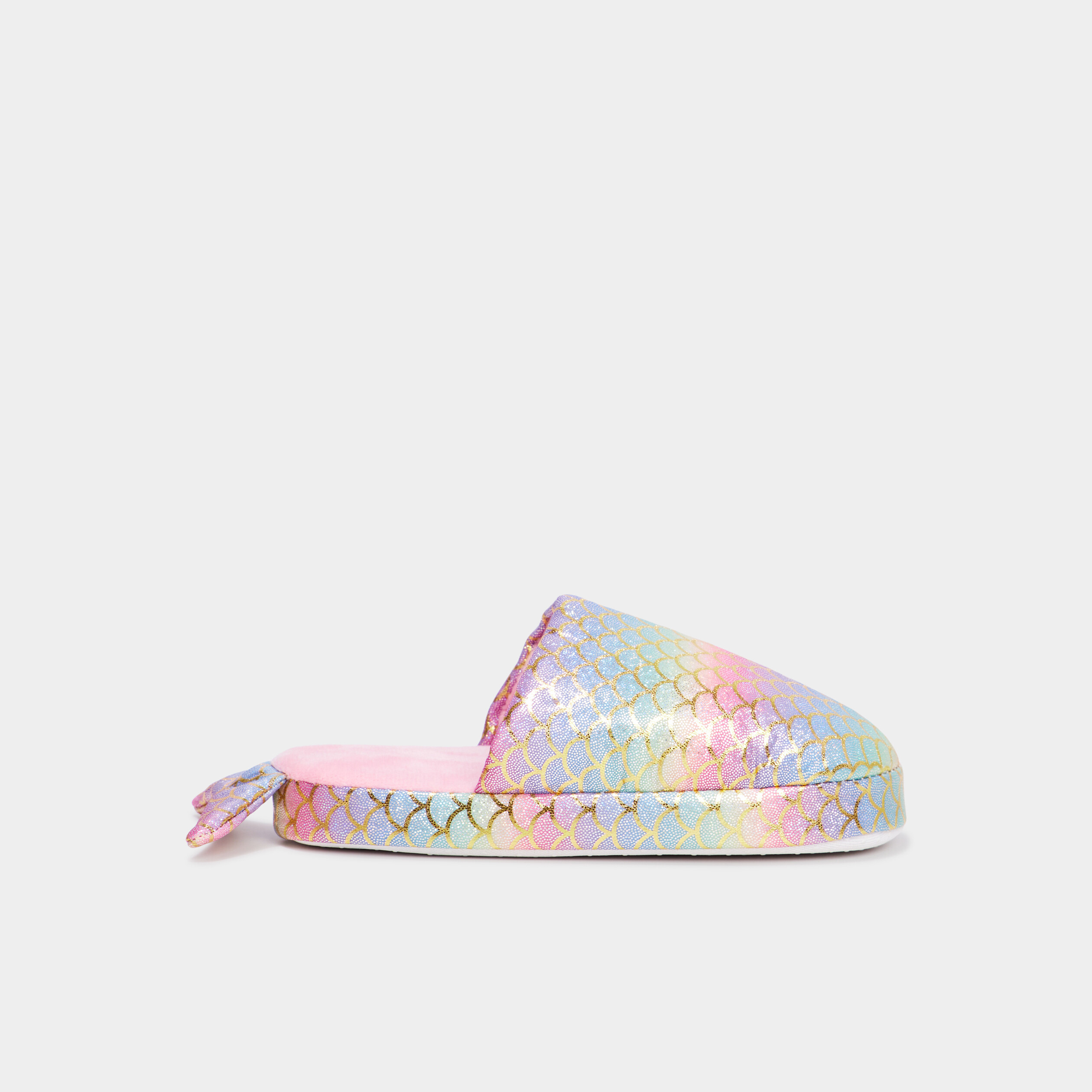 chaussons mules a paillettes multicolore fille Chaussons mules à paillettes multicolore fille
