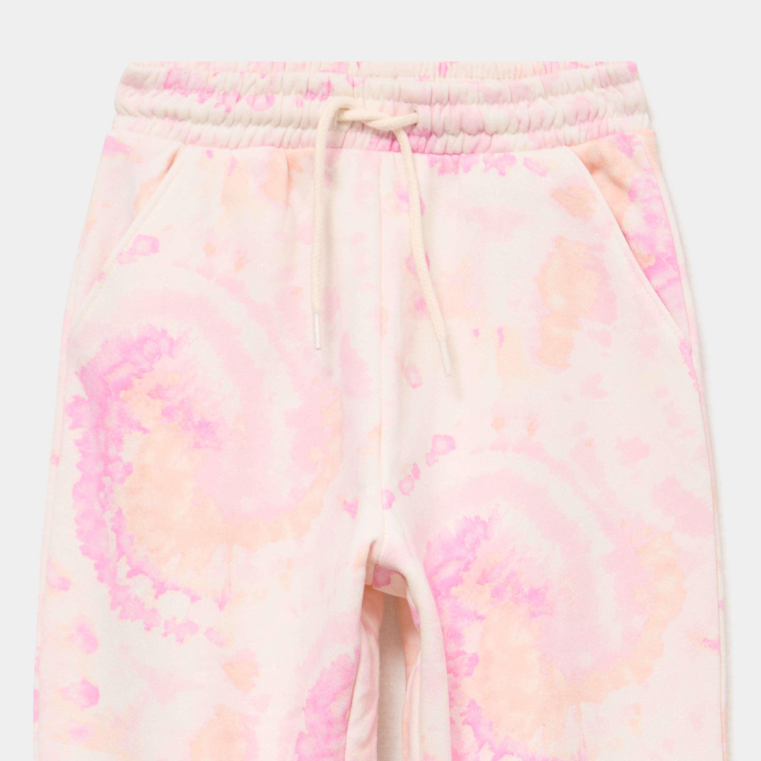 Pantalon de jogging molleton beige fille