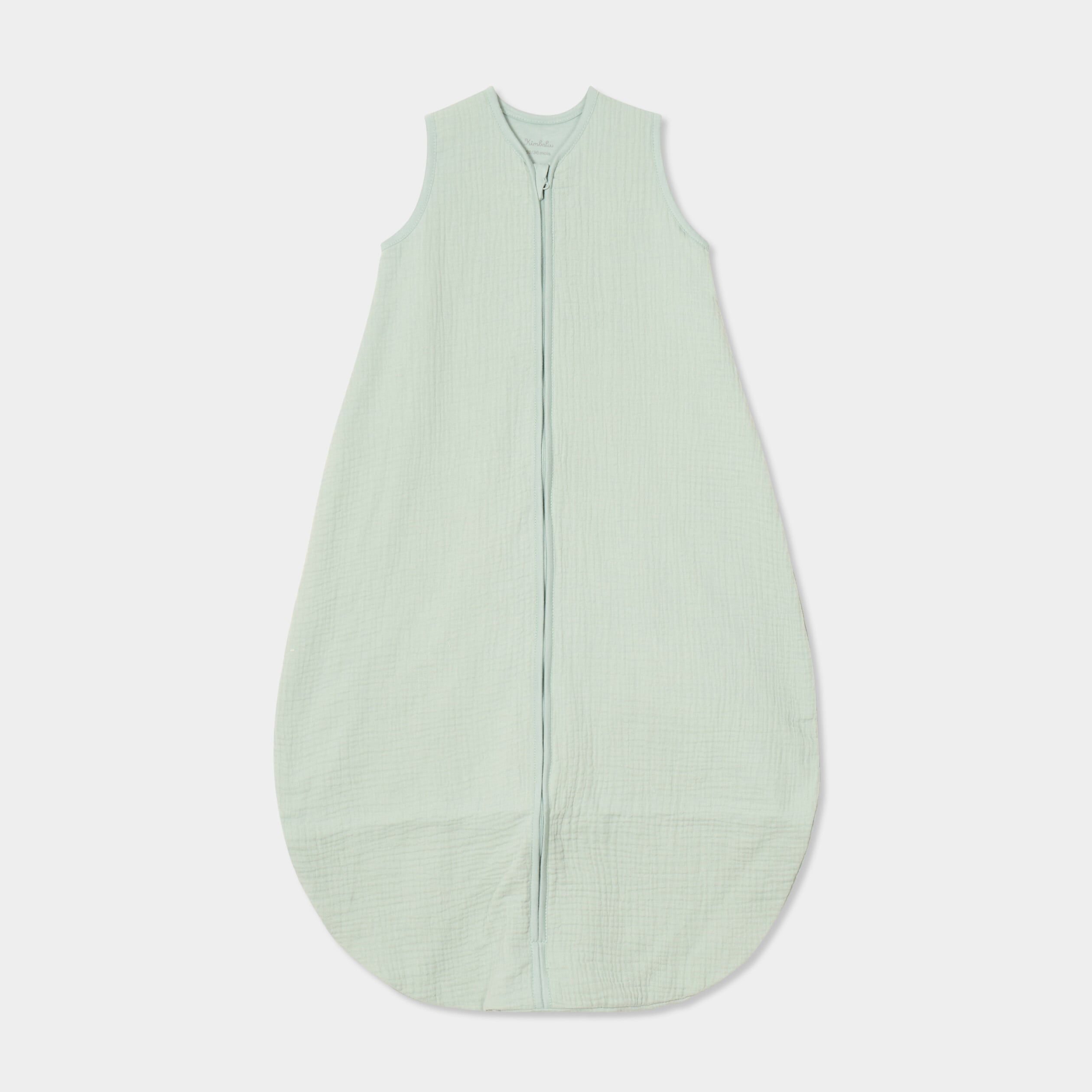 Gigoteuse gaze de coton ajustable TOG 1 vert clair b&eacute;b&eacute;