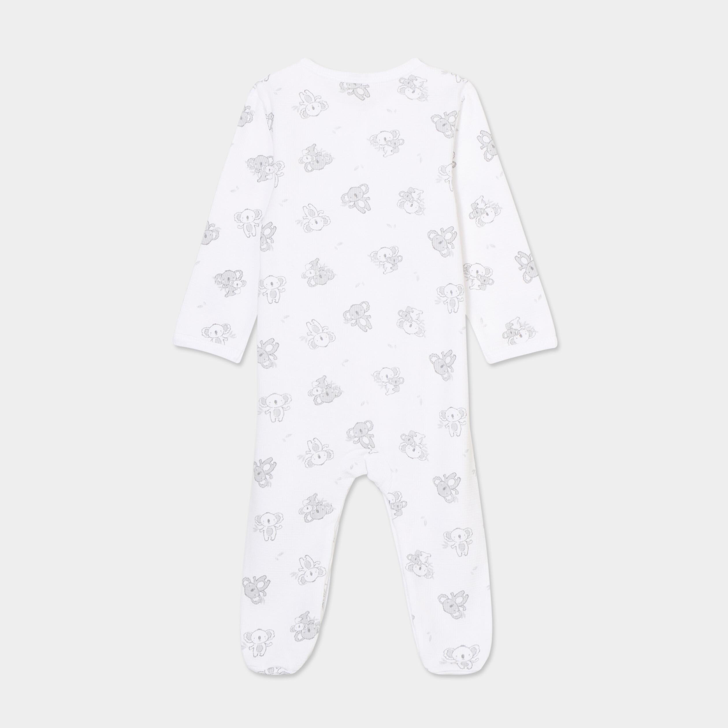 dors bien manches longues boutonne coton blanc bebe Dors-bien manches longues boutonné coton blanc bébé