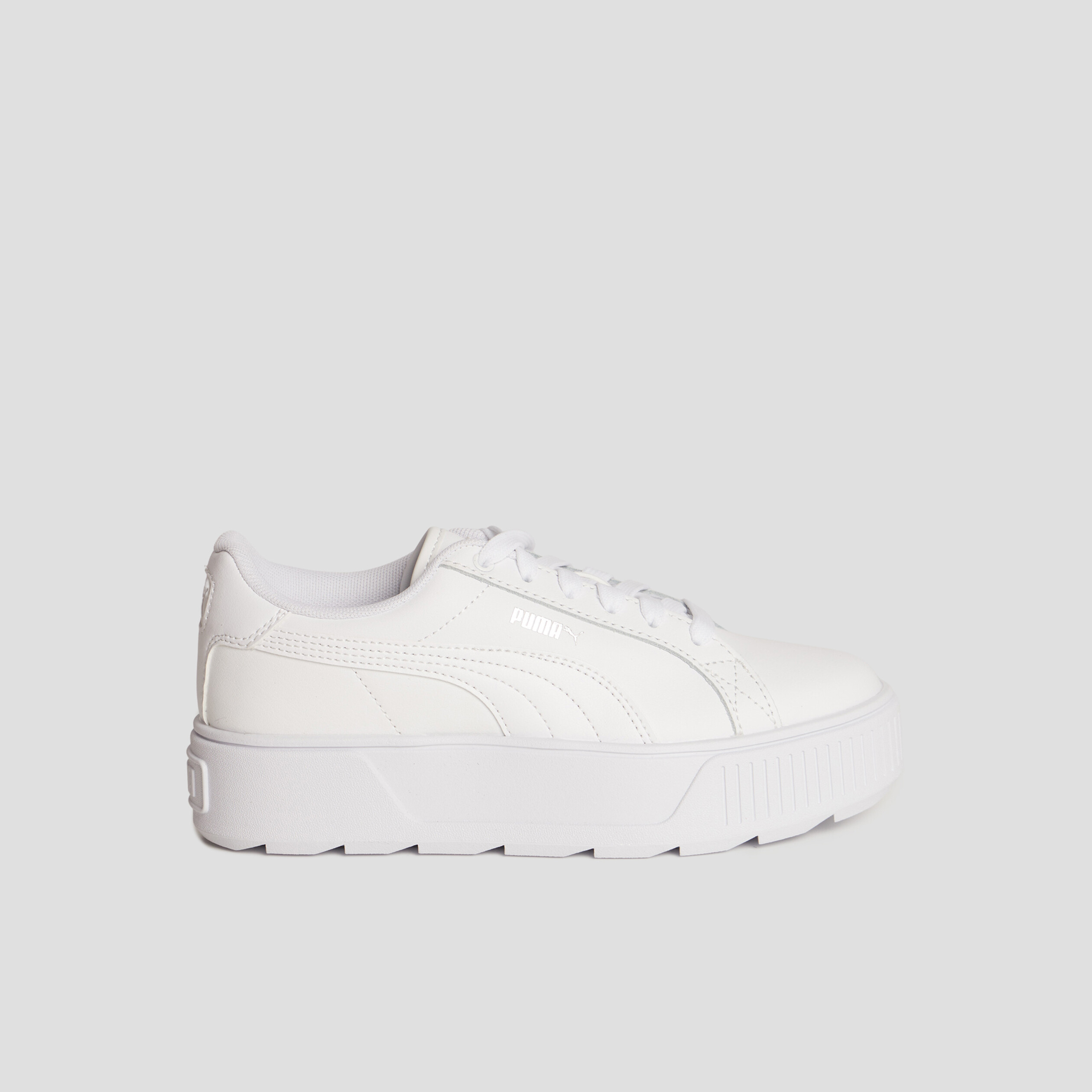 Tennis basses en cuir Puma Karmen blanc fille