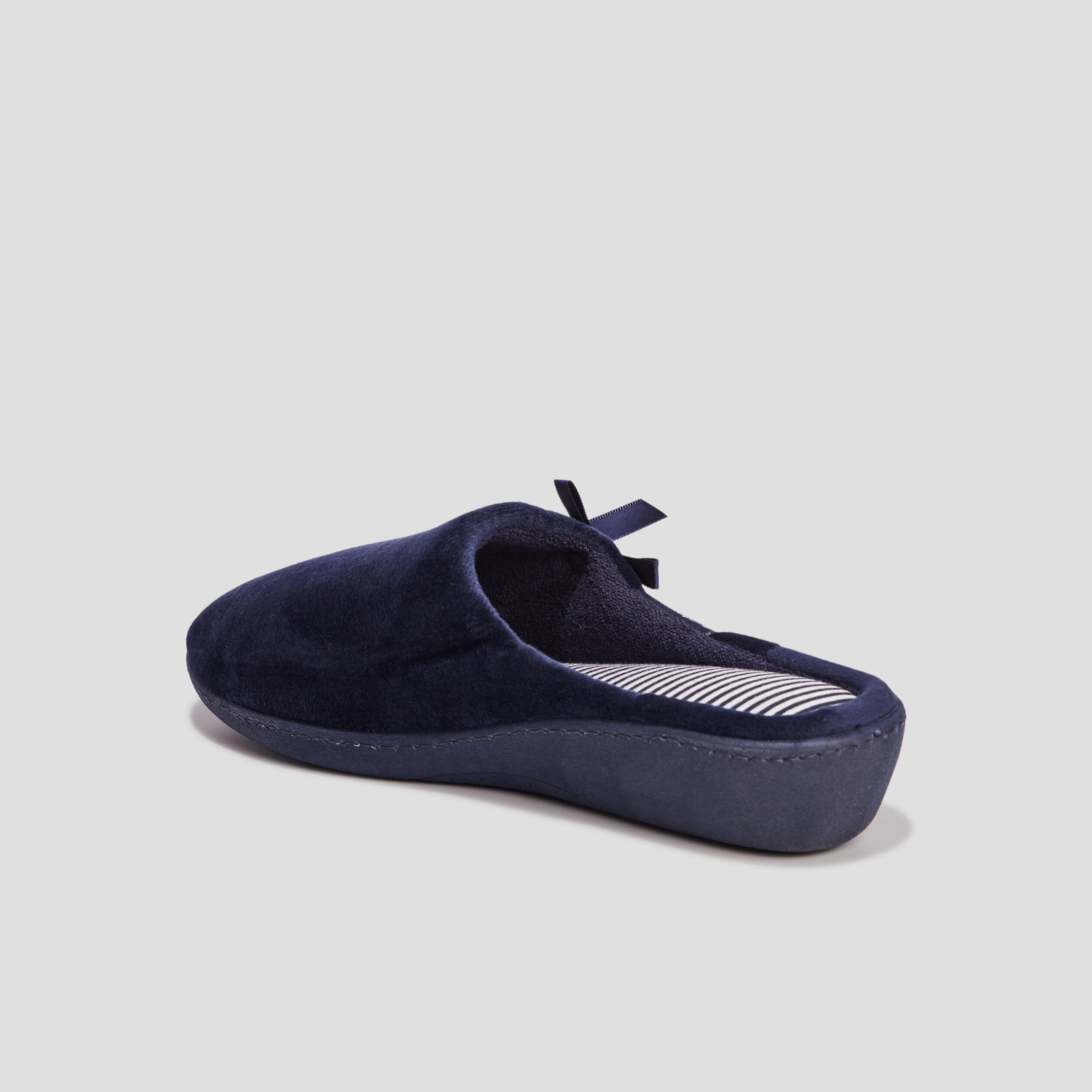 chaussons mules bleu marine femme Chaussons mules bleu marine femme
