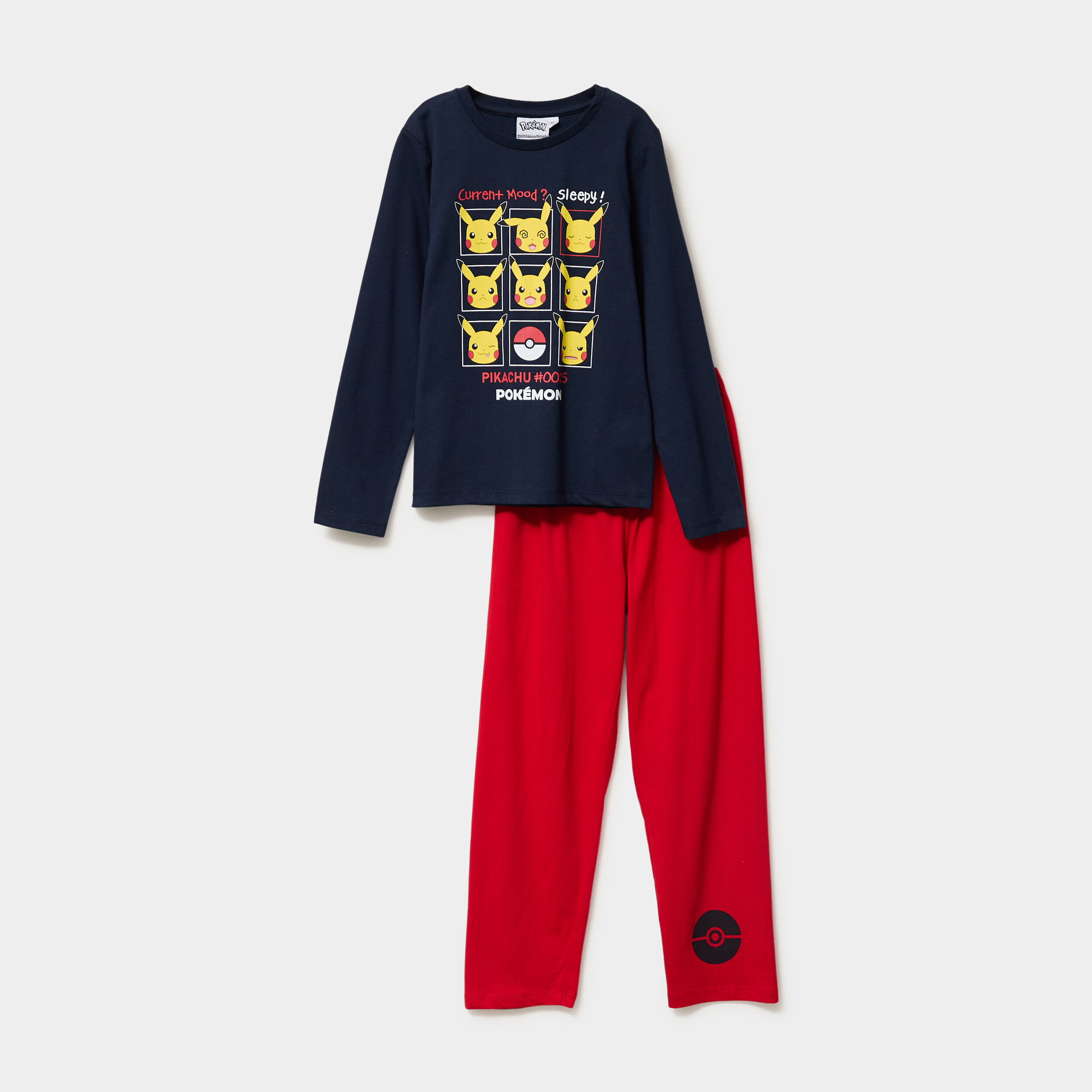 ensemble pyjama coton pokemon pikachu bleu marine garcon Ensemble pyjama coton Pokémon Pikachu bleu marine garçon