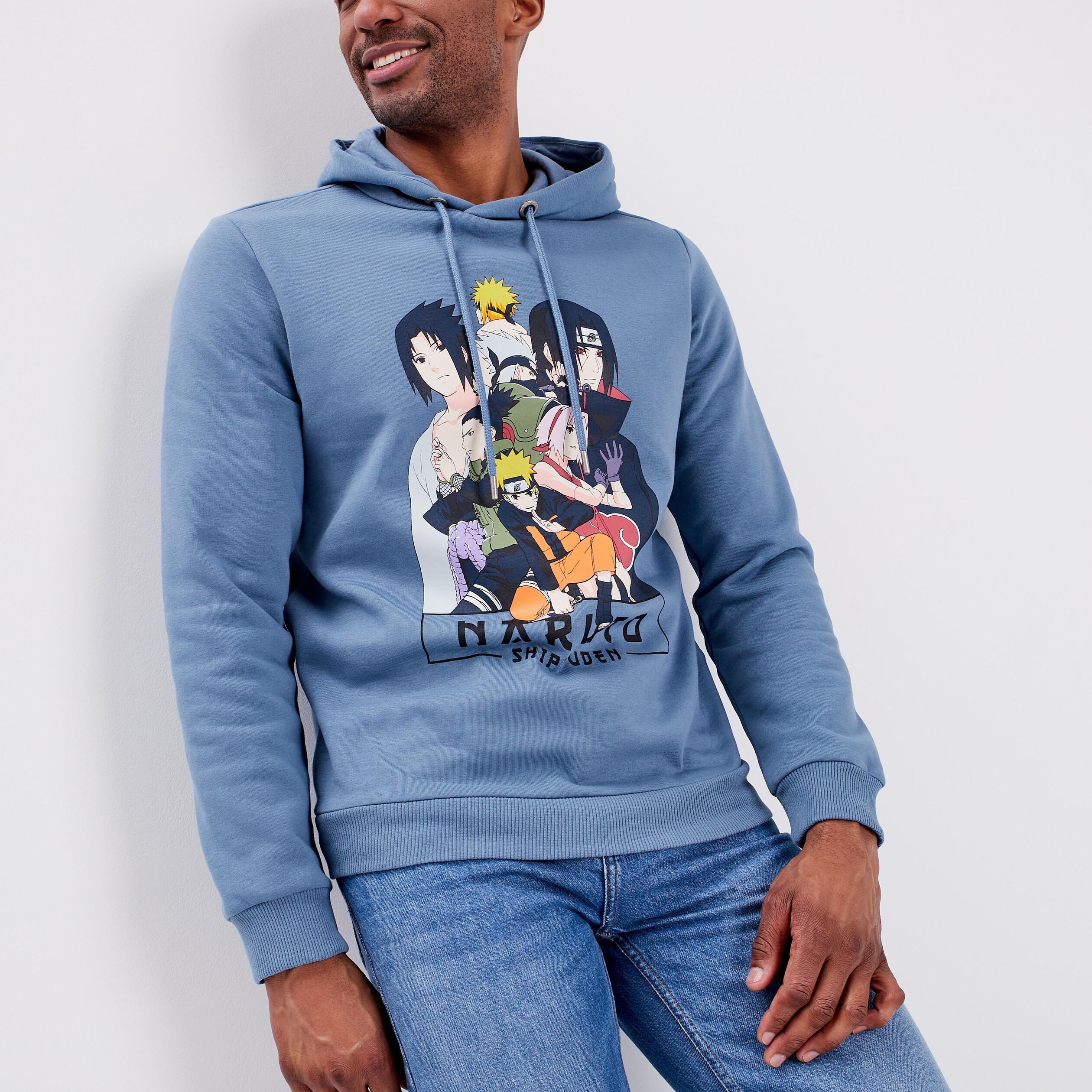 sweat a capuche hoodie naruto bleu homme Sweat à capuche hoodie Naruto bleu homme