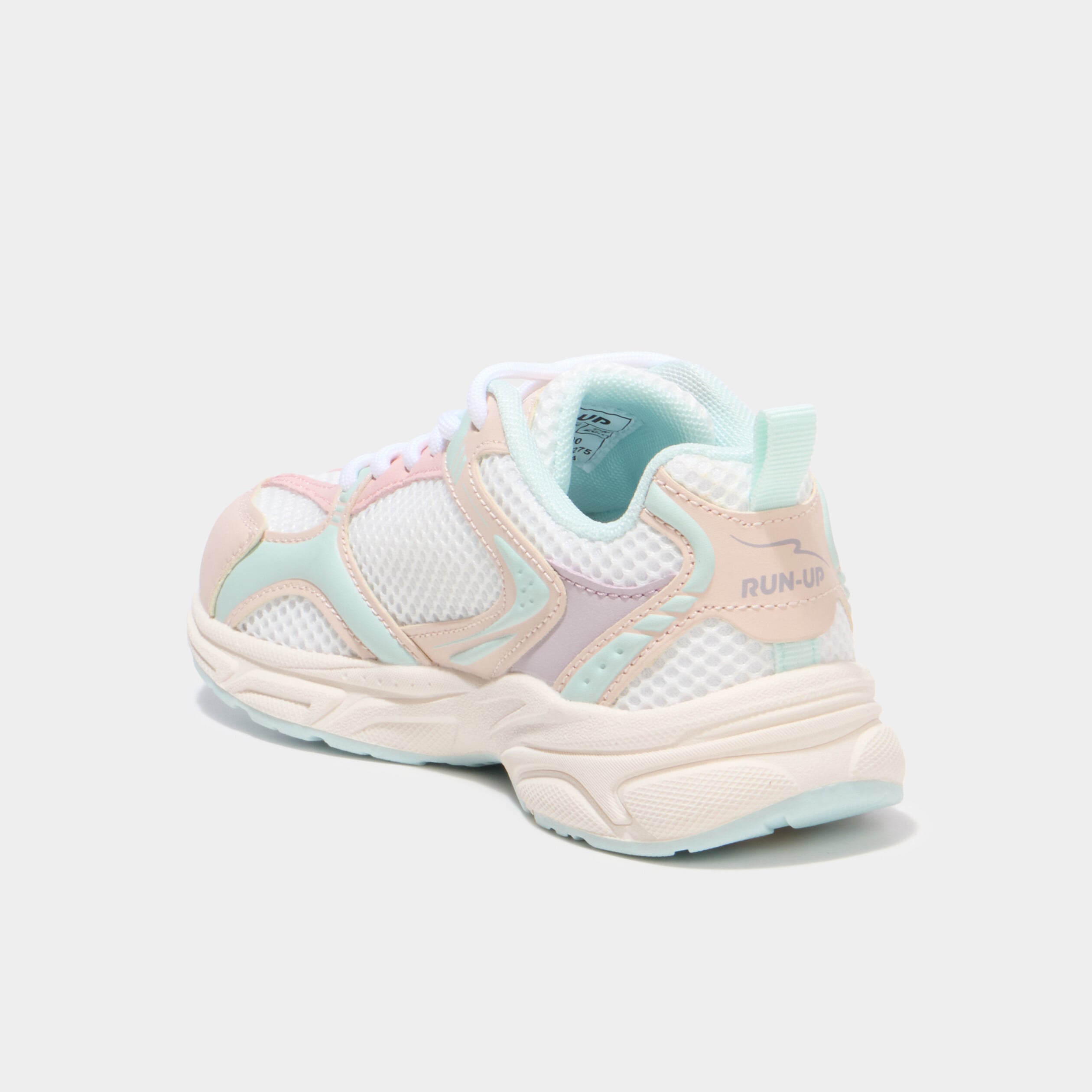 Baskets running m&eacute;moire de forme confort sable fille