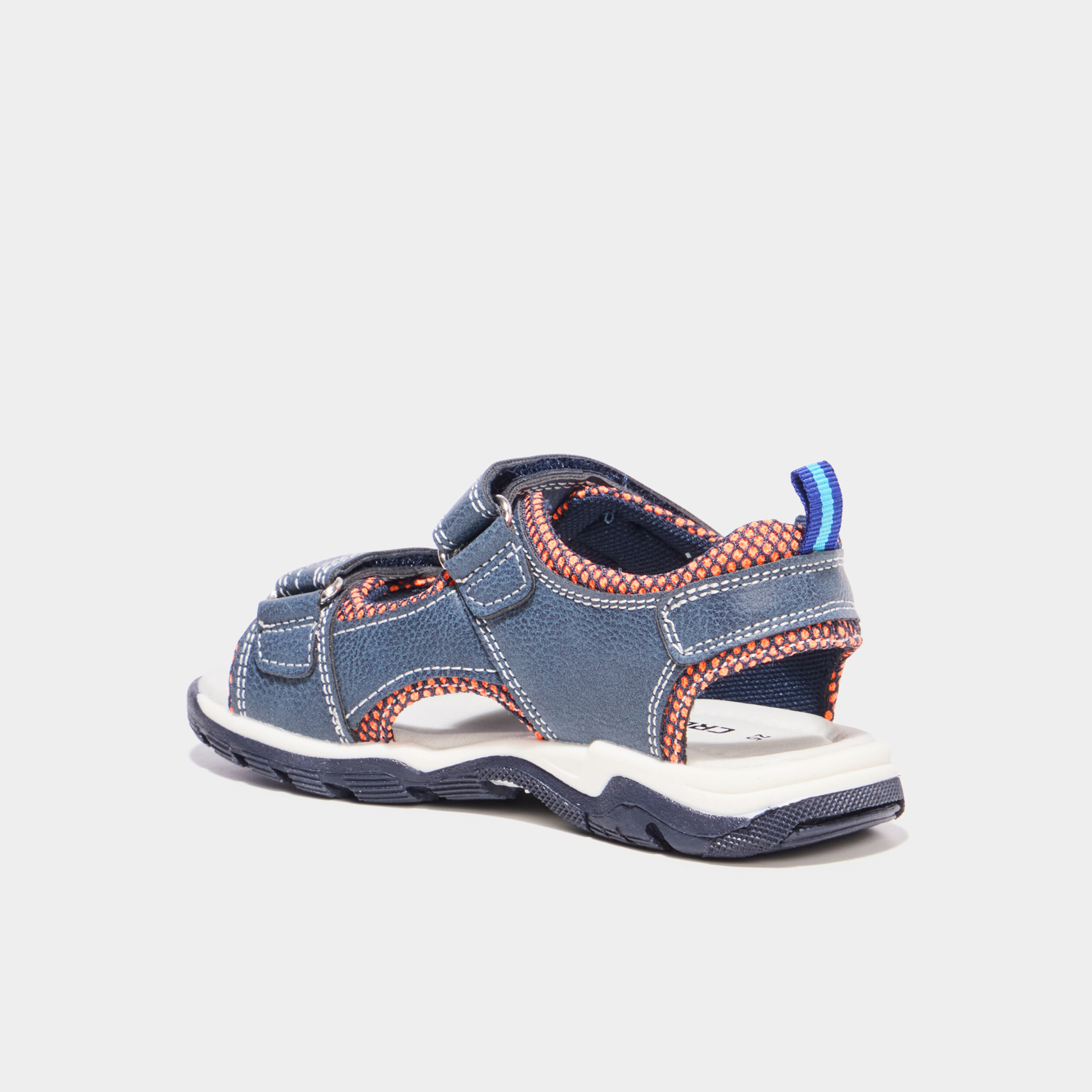 Sandales &agrave; scratchs bleu gar&ccedil;on