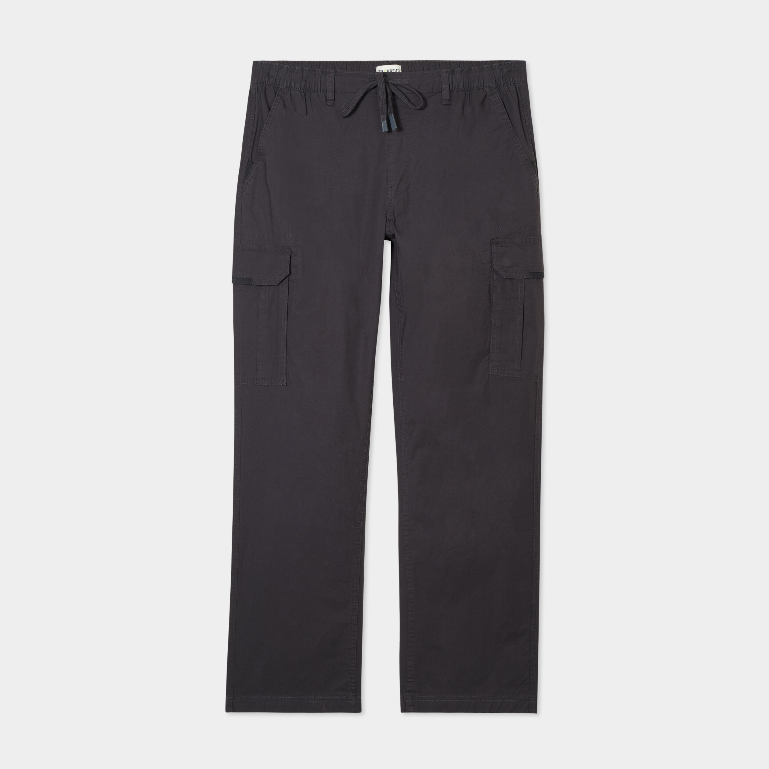 pantalon cargo slim coton gris fonce homme Pantalon cargo slim coton gris foncé homme