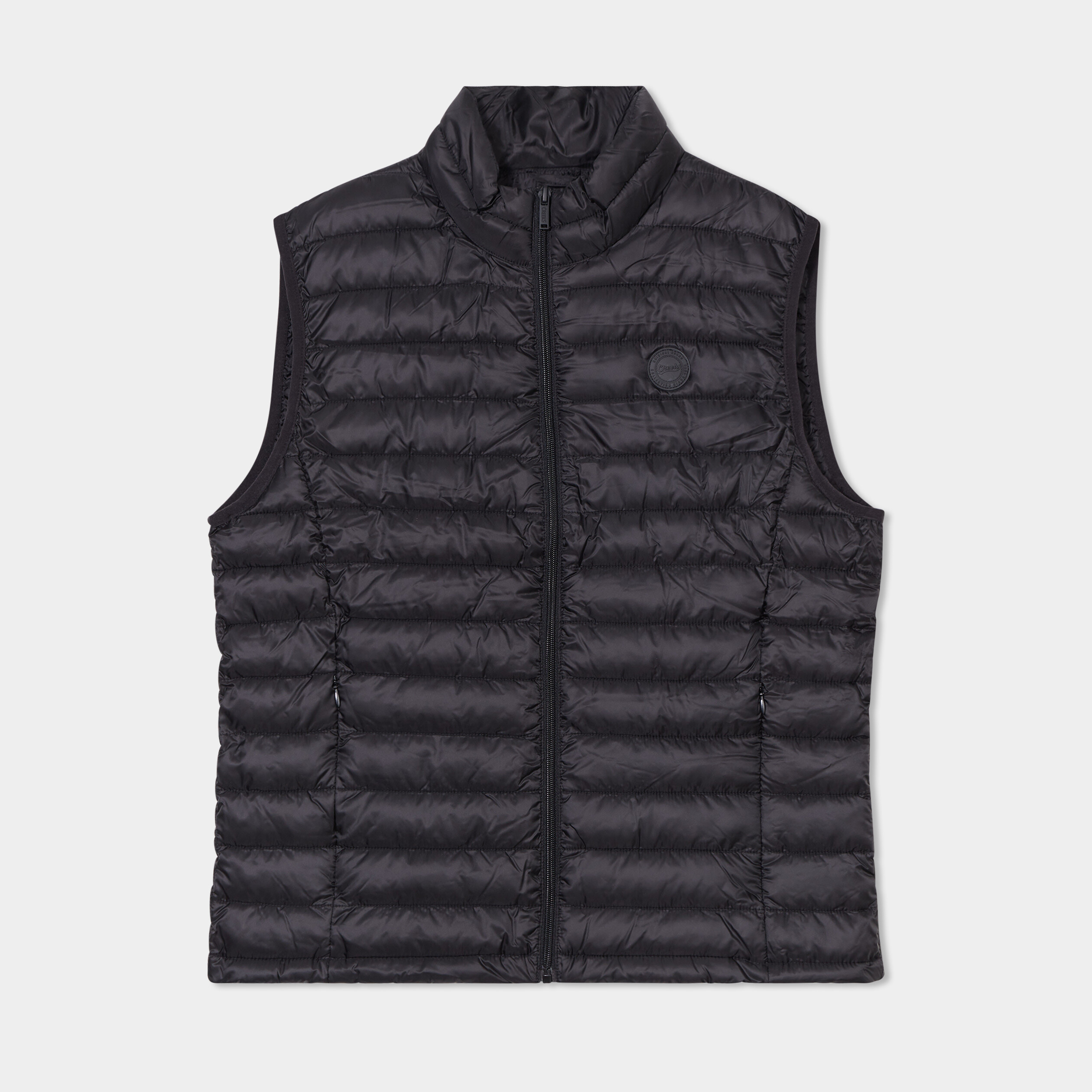 Doudoune sans manches l&eacute;g&egrave;re d&eacute;perlante noir homme