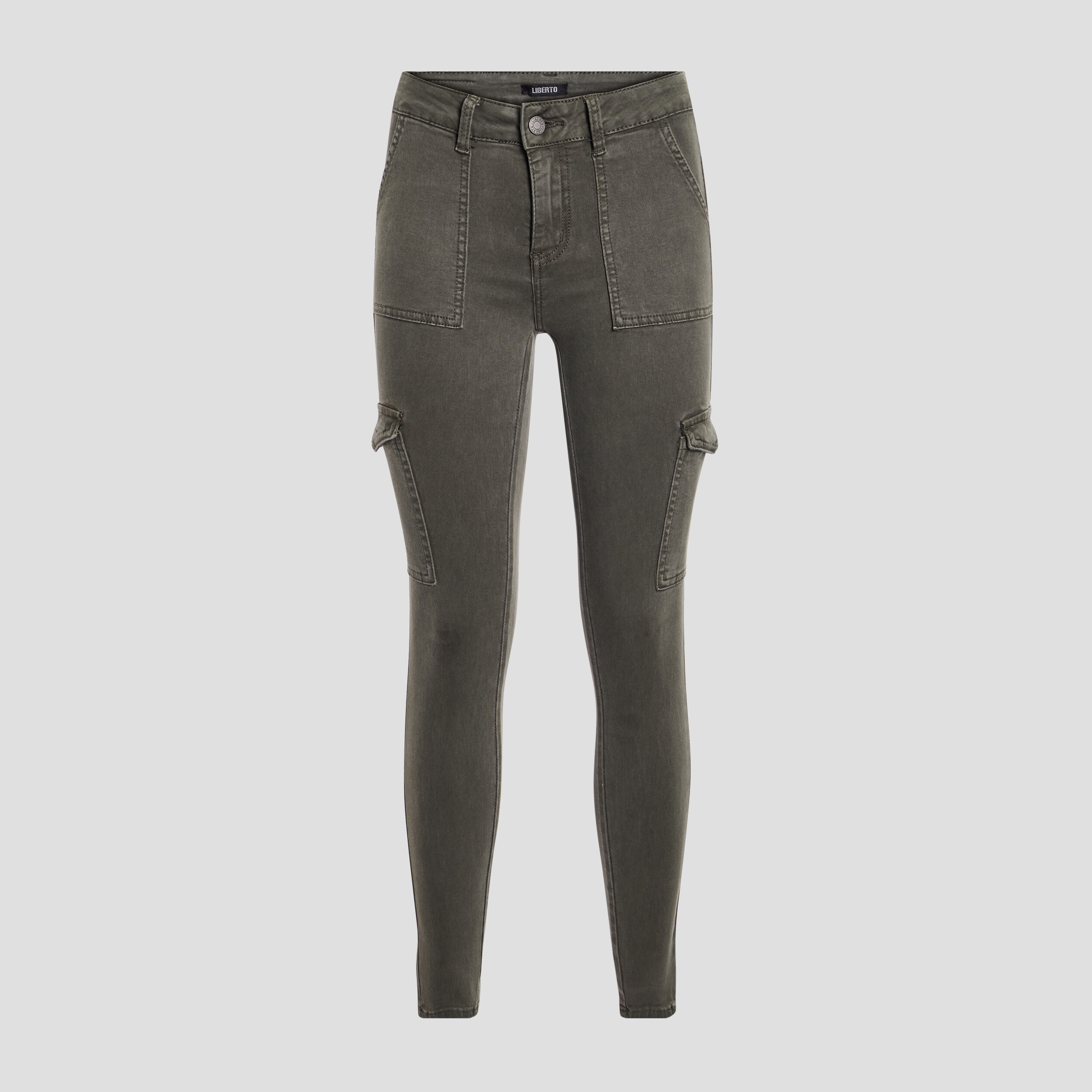 pantalon cargo skinny vert kaki femme Pantalon cargo skinny vert kaki femme
