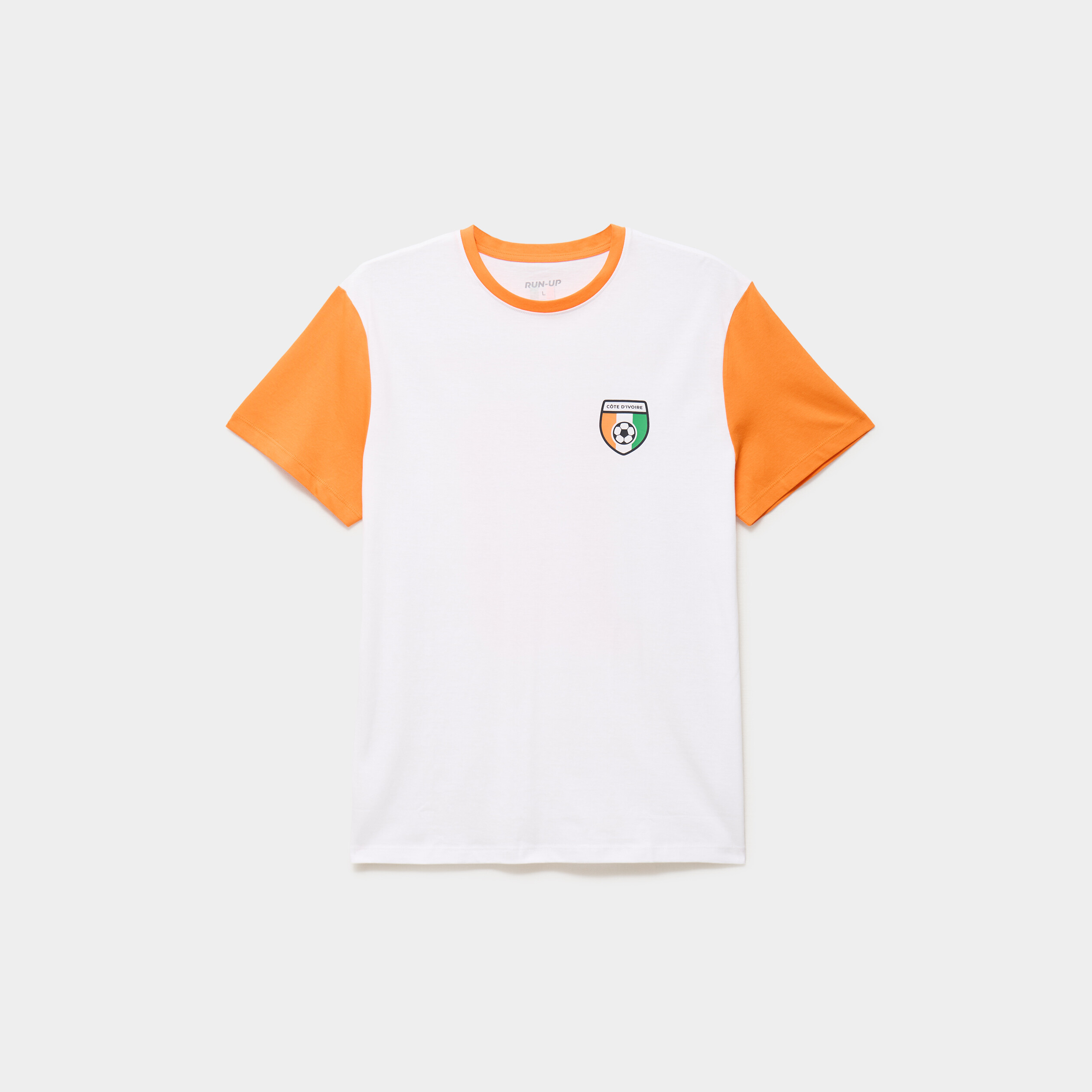 T-shirt maillot football C&ocirc;te d'Ivoire blanc mixte