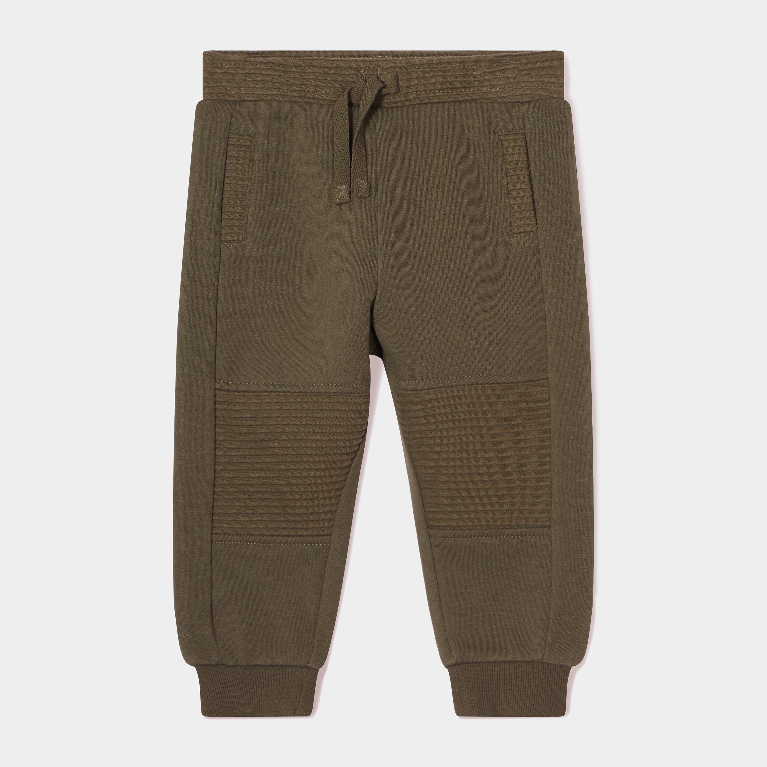 jogging molleton taille elastiquee vert kaki bebeg Jogging molleton taille élastiquée vert kaki bébé garçon