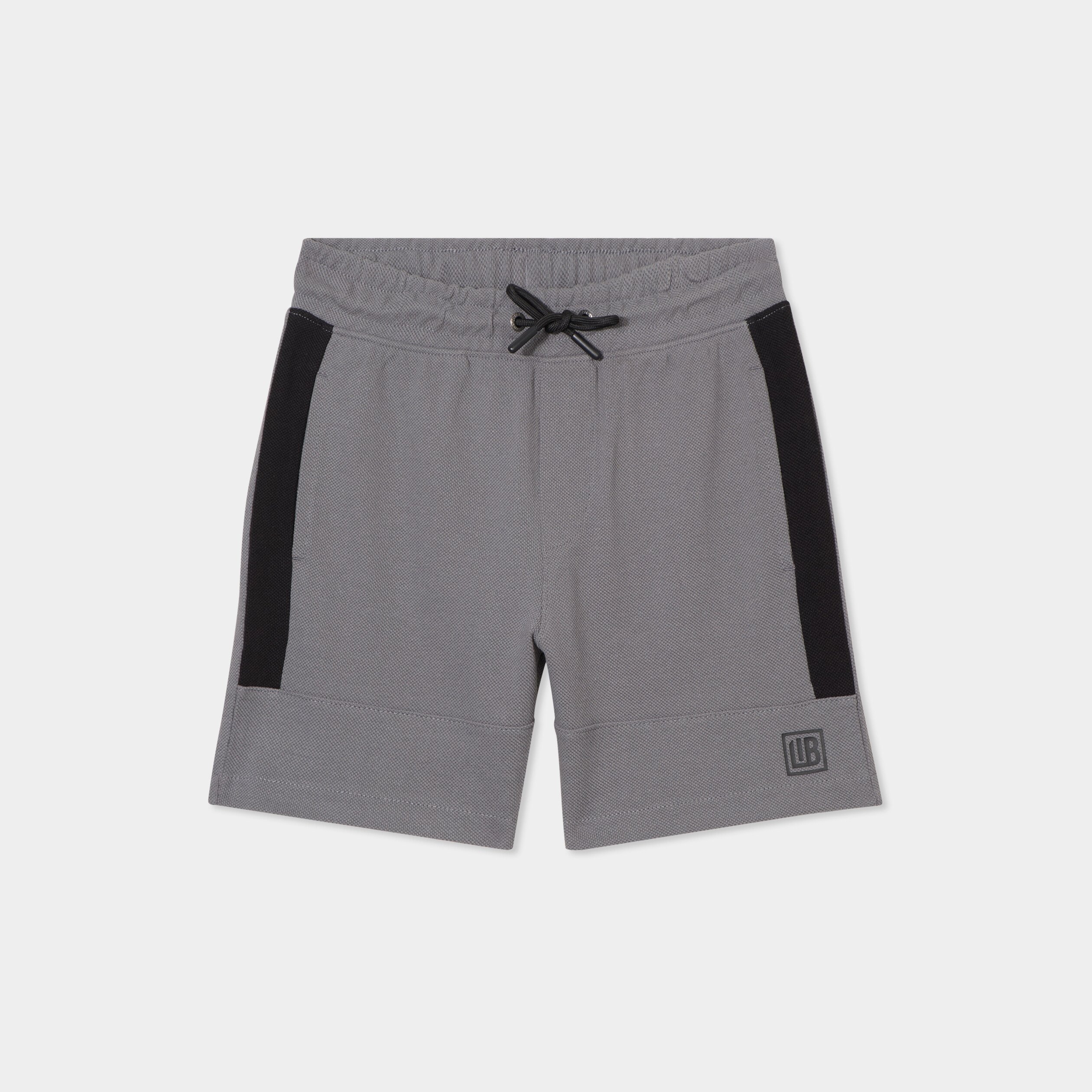 Bermuda de jogging regular coton gris foncé garçon