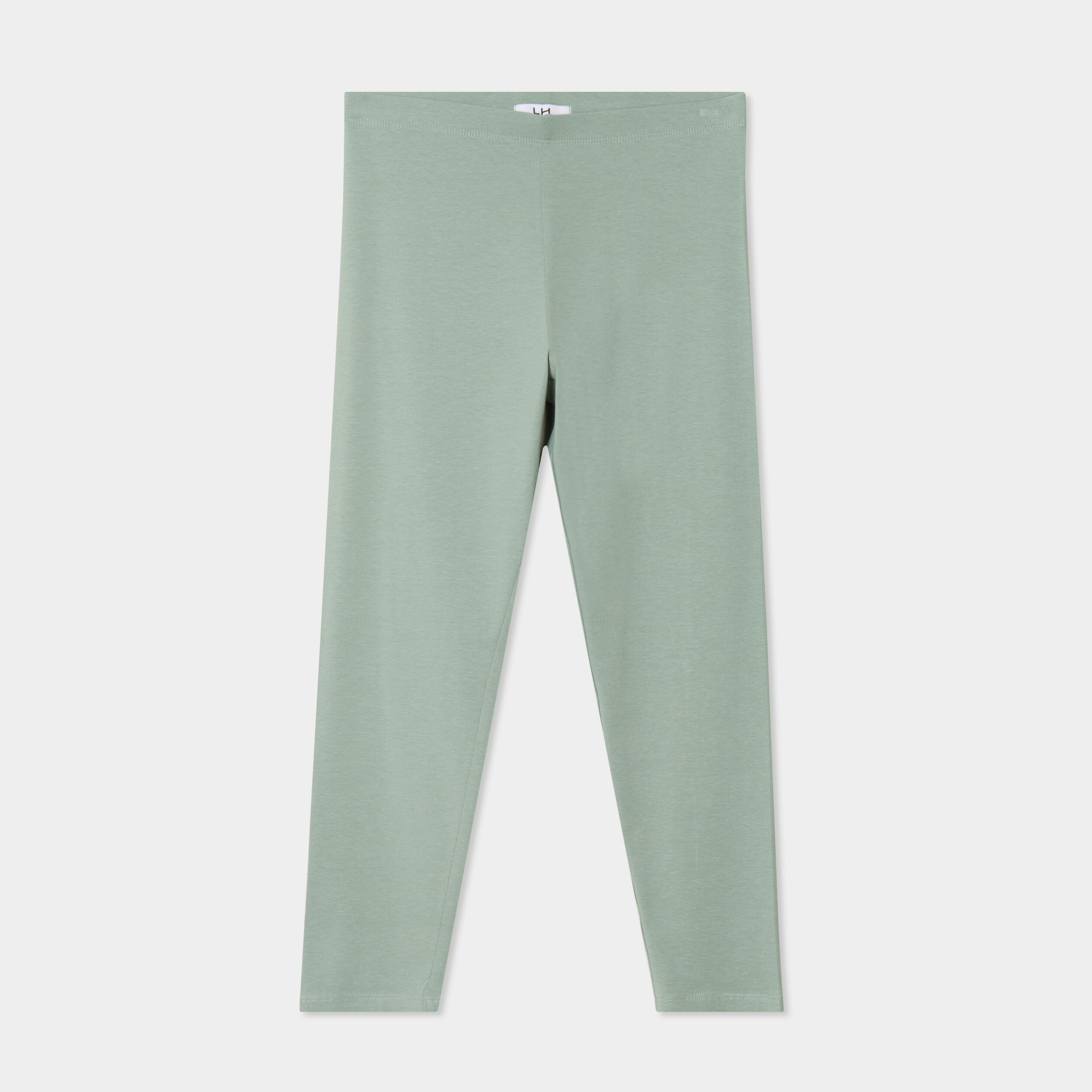 Legging 7/8 &egrave;me taille &eacute;lastiqu&eacute;e vert pastel femme