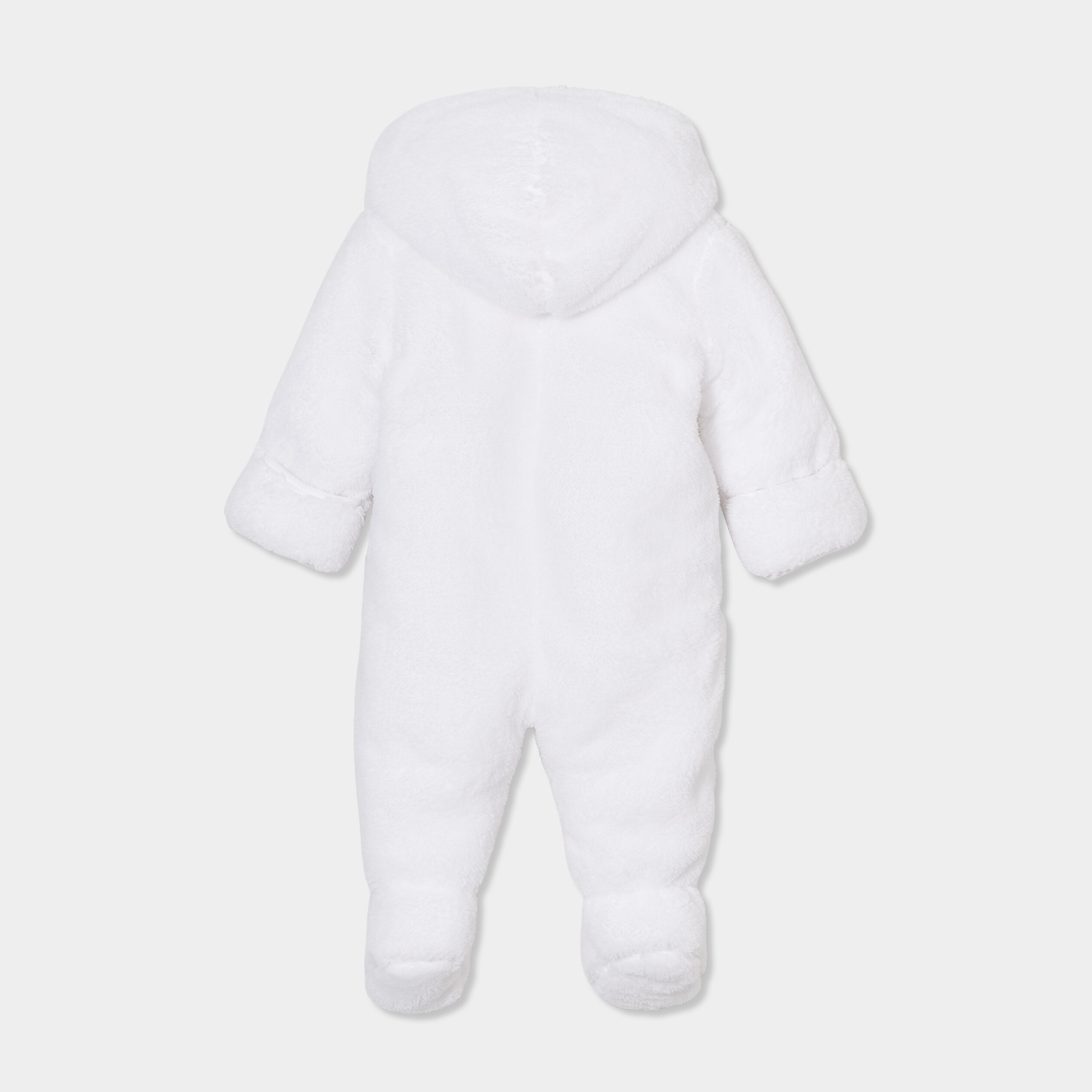 Combinaison Bébé Hiver Polaire à Capuche Ours – Chaud Et Mignon 0-12 Mois – Pilote Tout-en-Un