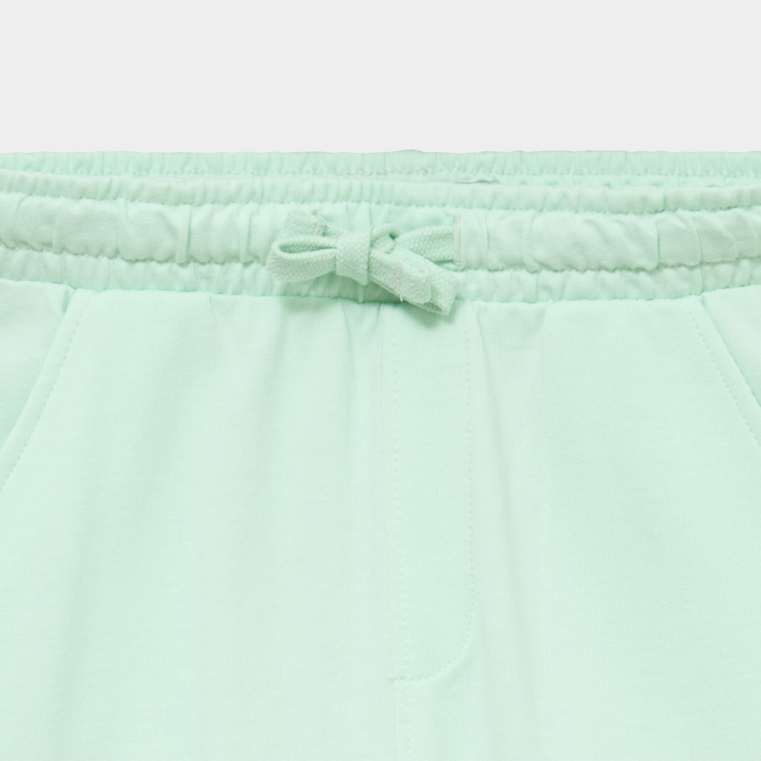 Short cargo molleton taille &eacute;lastiqu&eacute;e vert pastel gar&ccedil;on