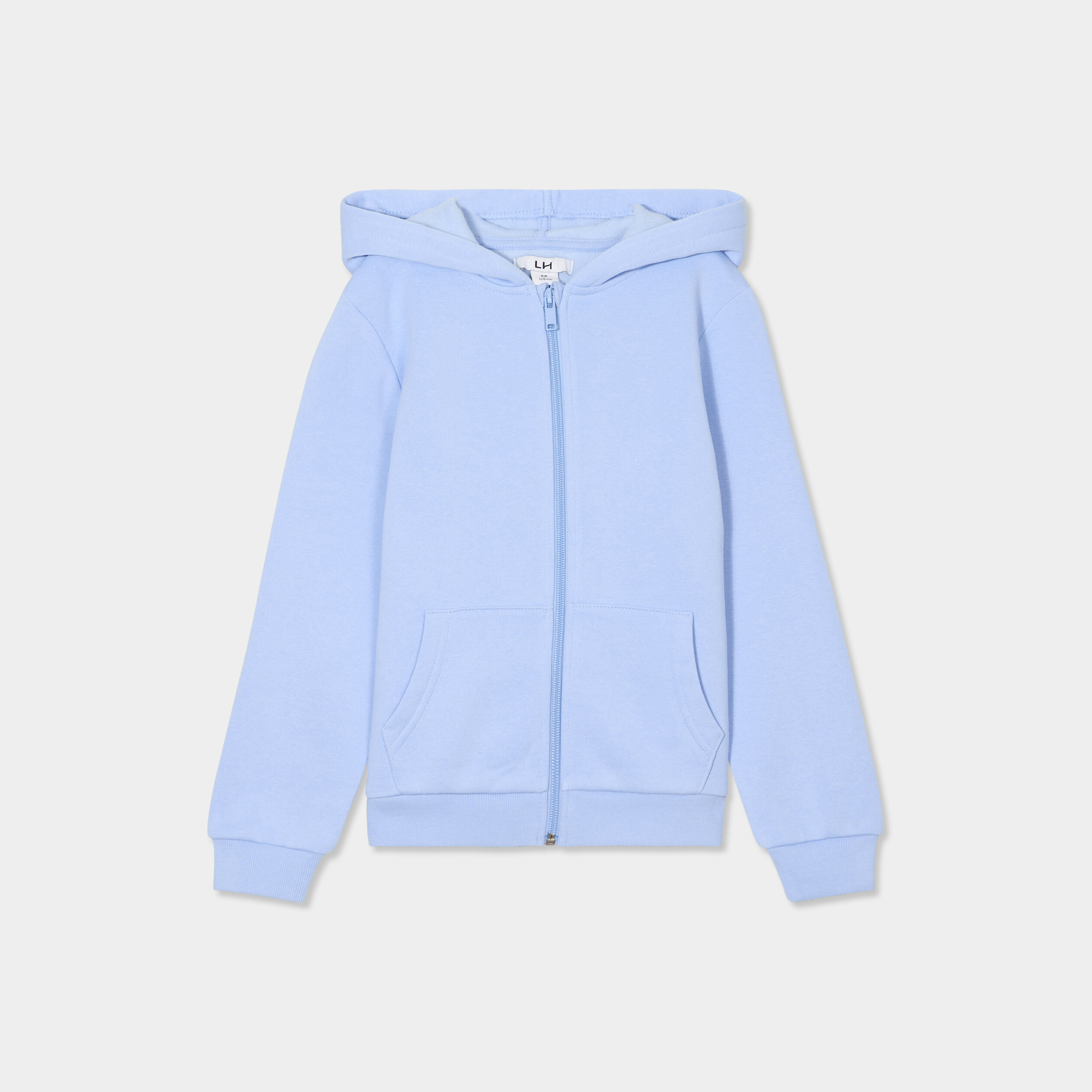 sweat fille zippe a capuche imprime rose sweats fille | GÉMO